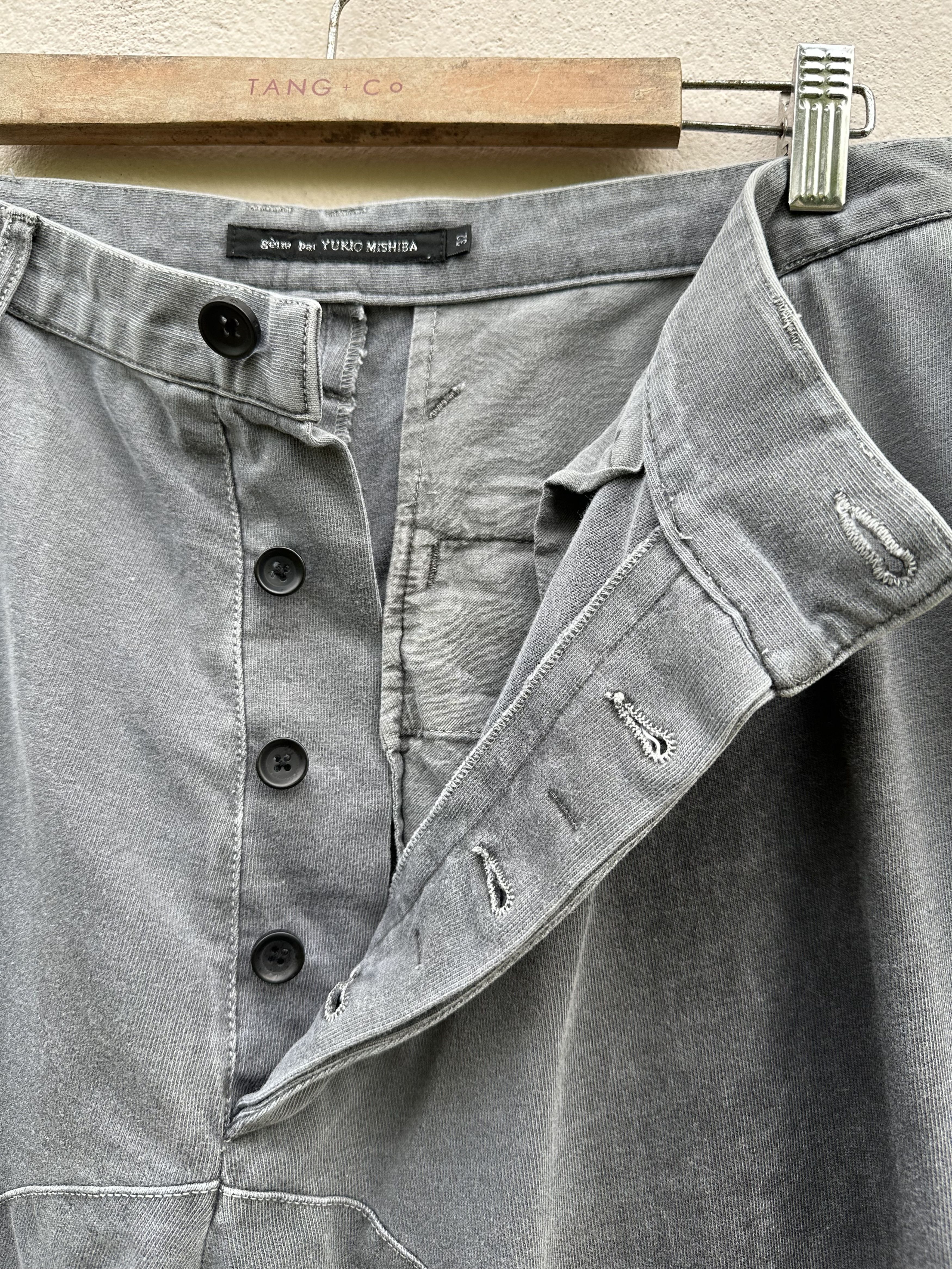 Gene Par Yukio Mishiba Vintage Gene Par Yukio Mishiba Flare Curved Wide Sweatpants Size US 34 / EU 50 - 6 Thumbnail
