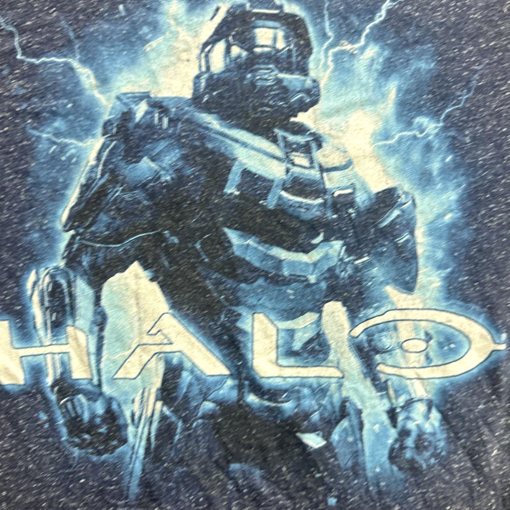 Vintage Halo Shirt Mens XL Blue Graphic Tee Xbox Master Chief Video Game Cotton Size US XL / EU 56 / 4 - 7 Thumbnail