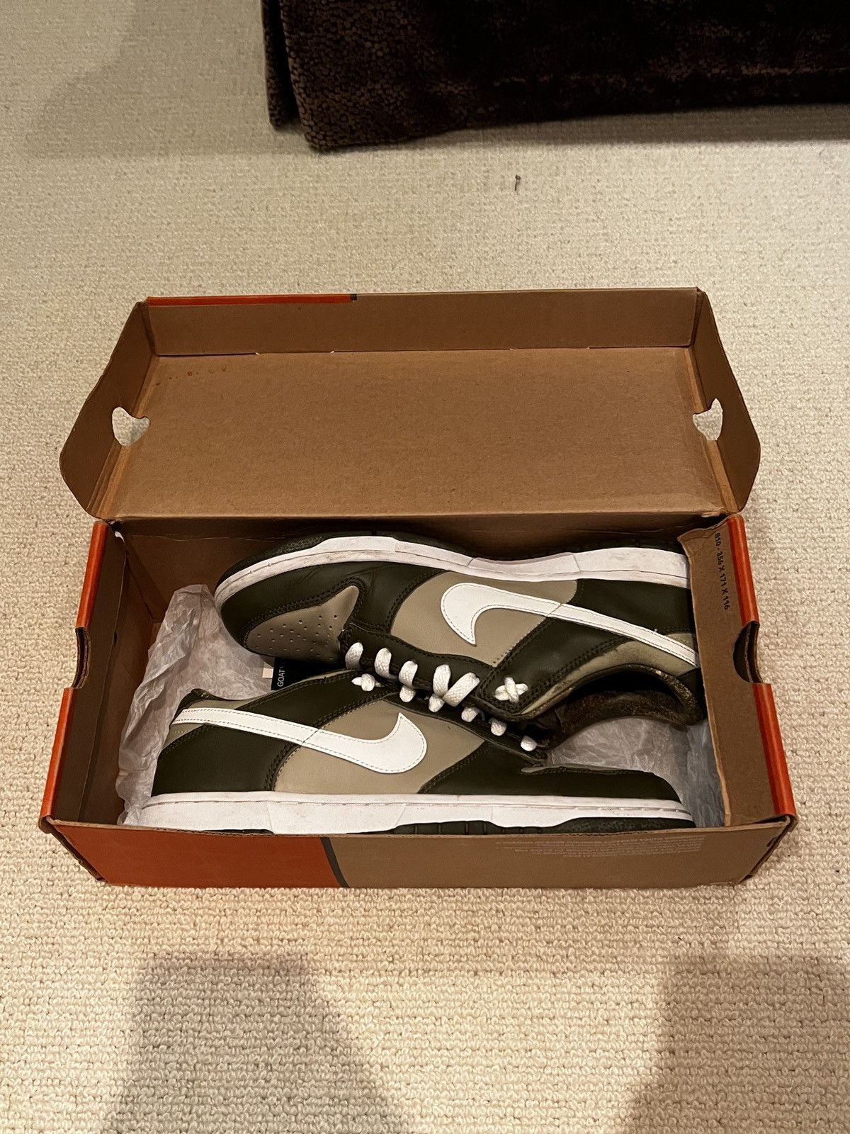 Nike Nike Dunk Low Olive 2002 Size US 10 / EU 43 - 1 Thumbnail