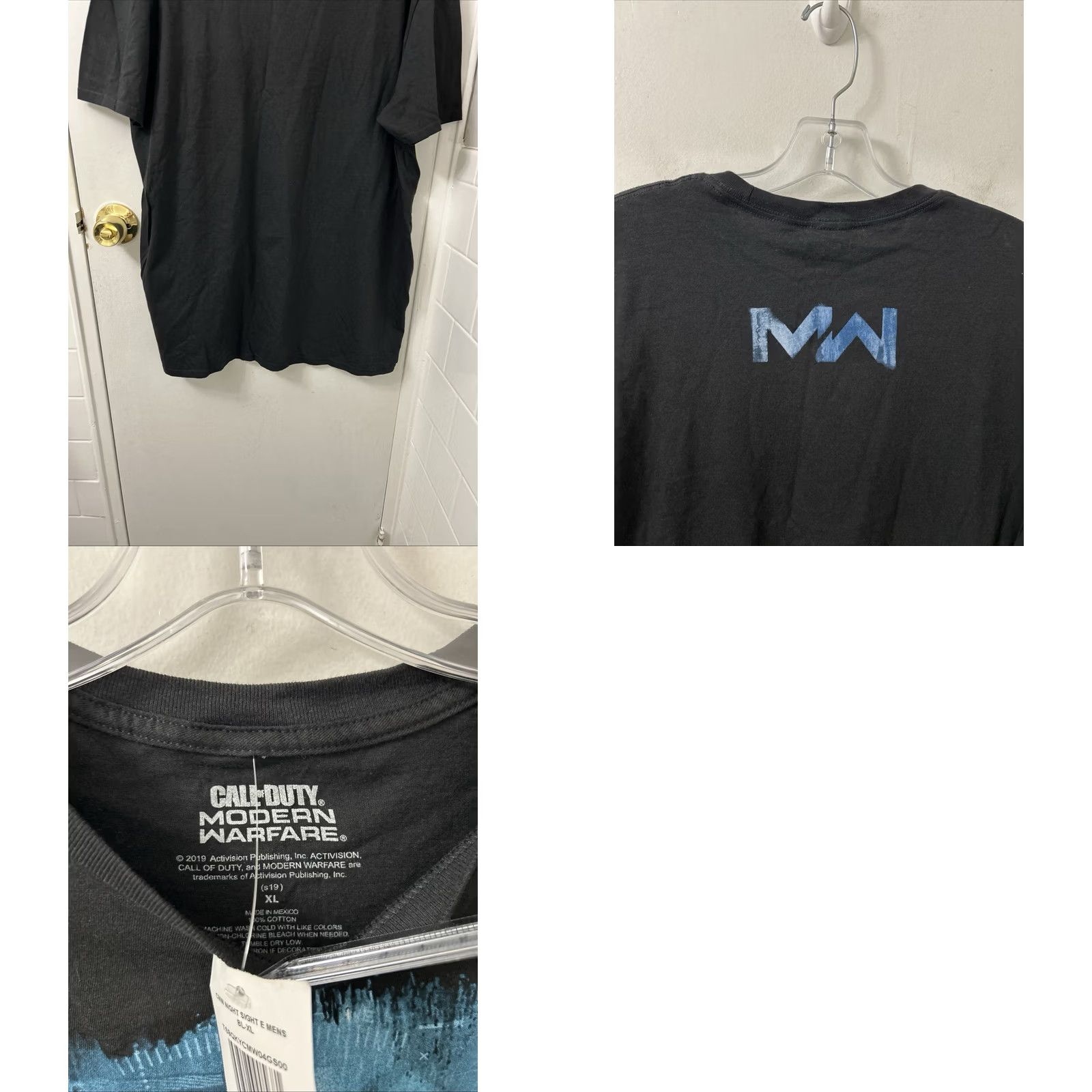 Vintage Call of Duty Modern Warfare Shirt Mens XL Black Night Sight Licensed Promo NWT Size US XL / EU 56 / 4 - 8 Thumbnail