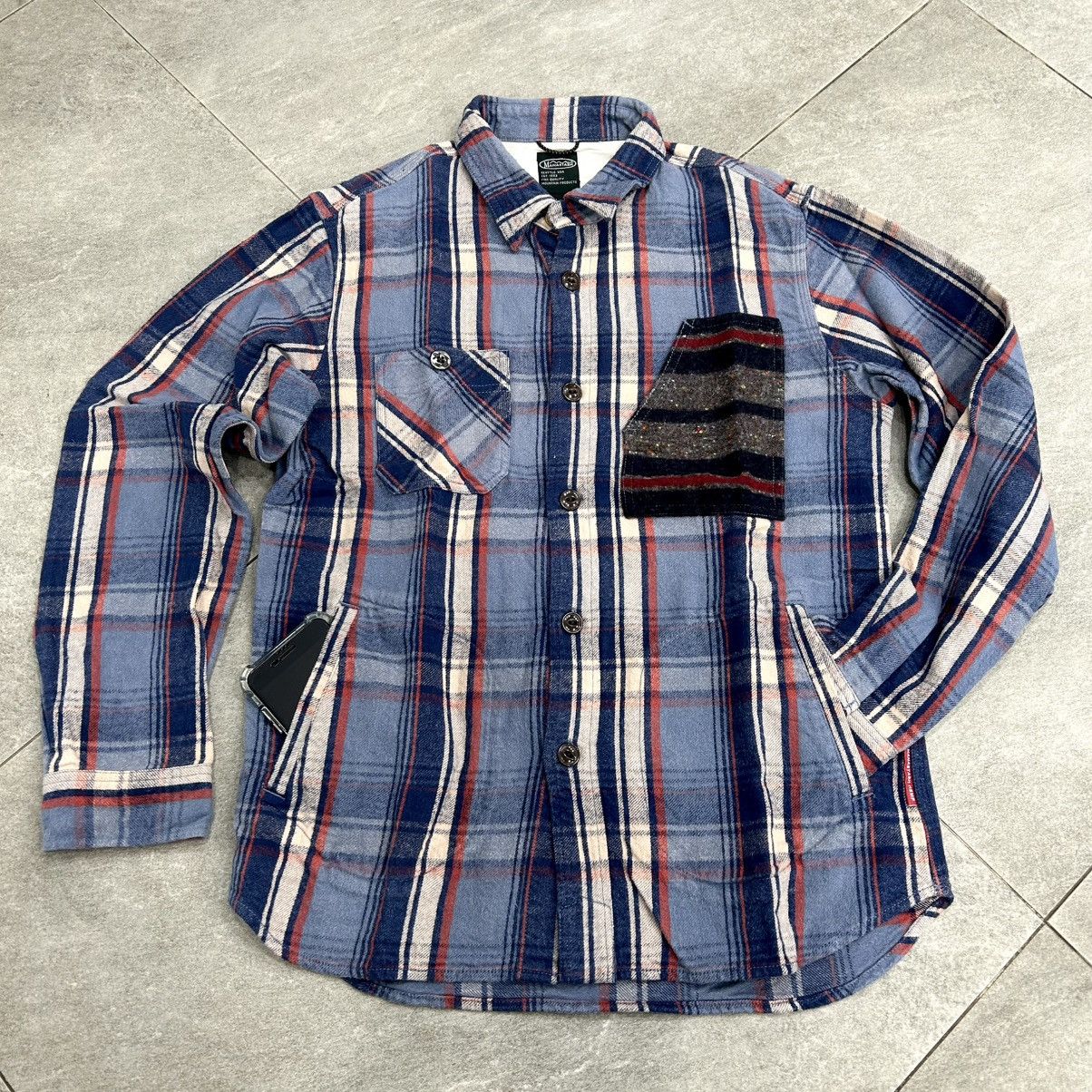 Manastash Vintage 90s Manastash Flanel Shirt Button Up Long Slevee Size US L / EU 52-54 / 3 - 3 Thumbnail