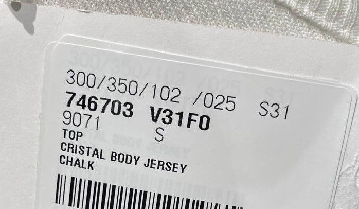 Bottega Veneta o1n1vont0325 Crystal Embroidered Jersey Tank Top in Chalk Size S / US 4 / IT 40 - 6 Thumbnail