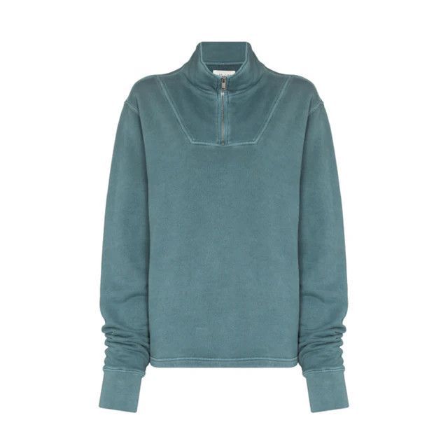 image of Les Tien O1Mle0424 Yacht Sweater In Turquoise, Men's (Size Small)