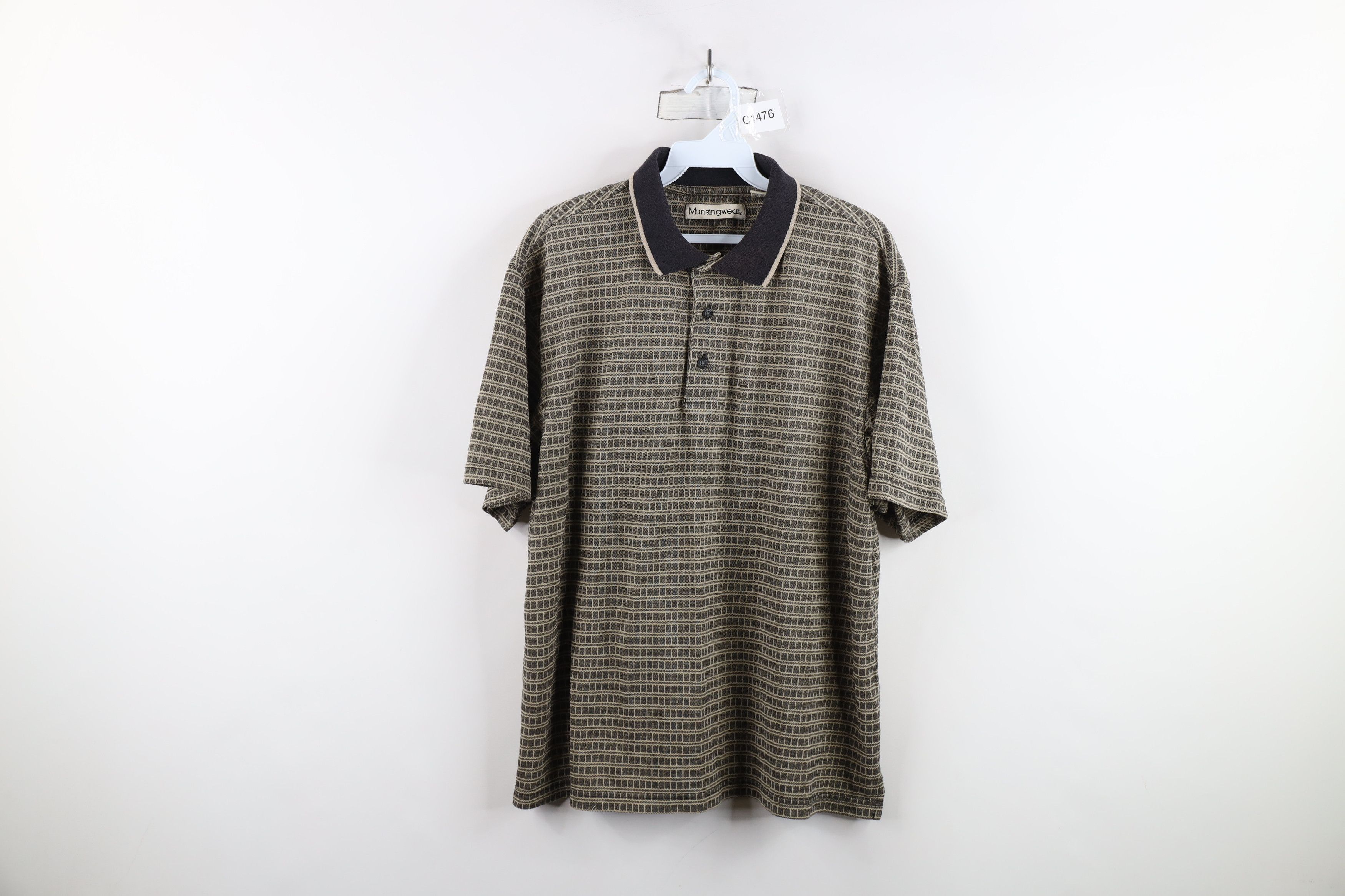 Vintage Vintage 90s Streetwear Striped Knit Collared Golf Polo Shirt Size US L / EU 52-54 / 3 - 1 Thumbnail