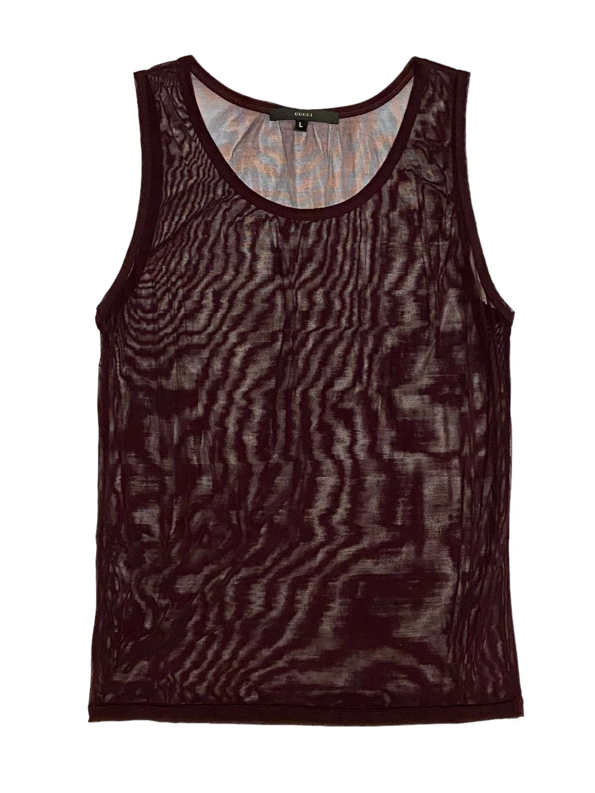 Gucci × Tom Ford S/S 1998 Runway Sheer Mesh Tank Top (SS98 