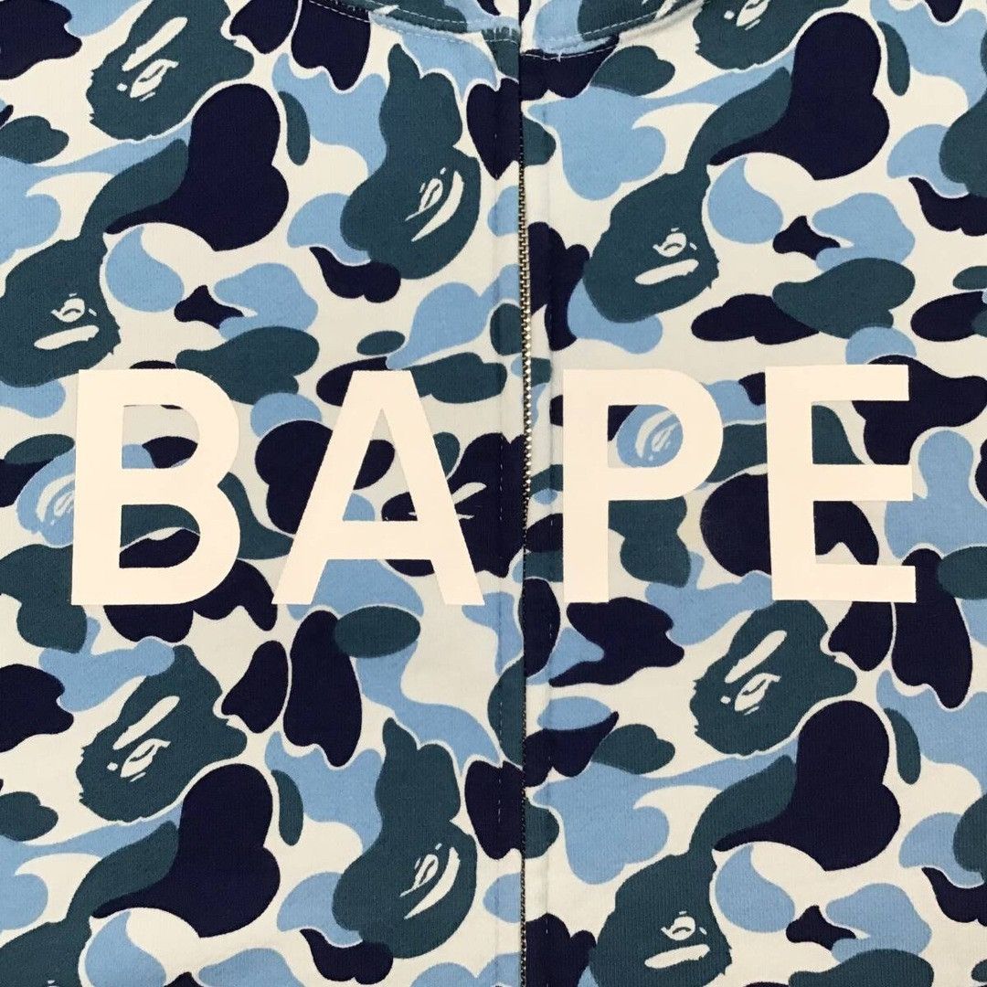 Bape BAPE logo ABC camo blue full zip hoodie a bathing ape Size US XL / EU 56 / 4 - 2 Thumbnail