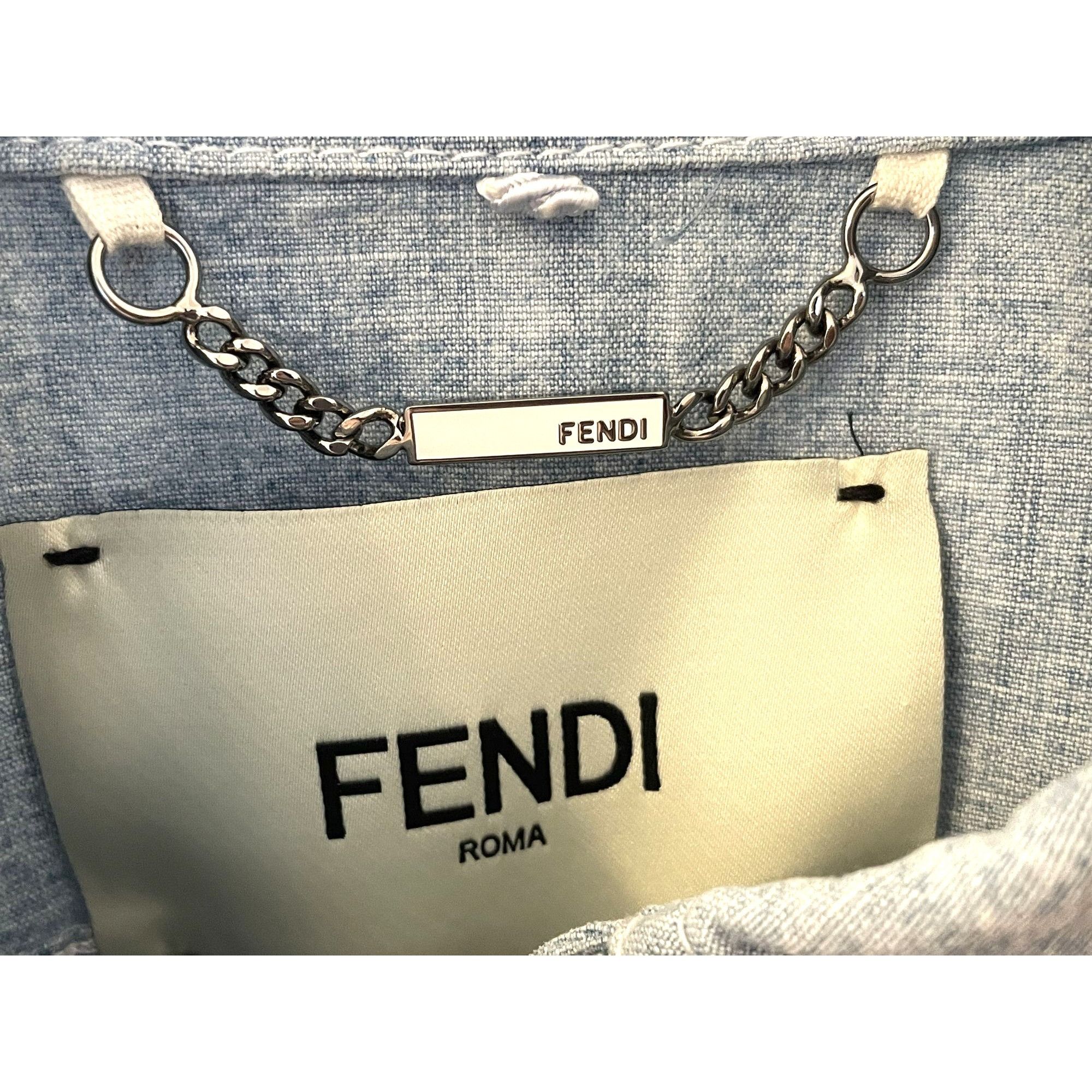 Fendi Fendi Womens Chambray Summer Shorts Made In Italy With Elast Size S / US 4 / IT 40 - 9 Thumbnail