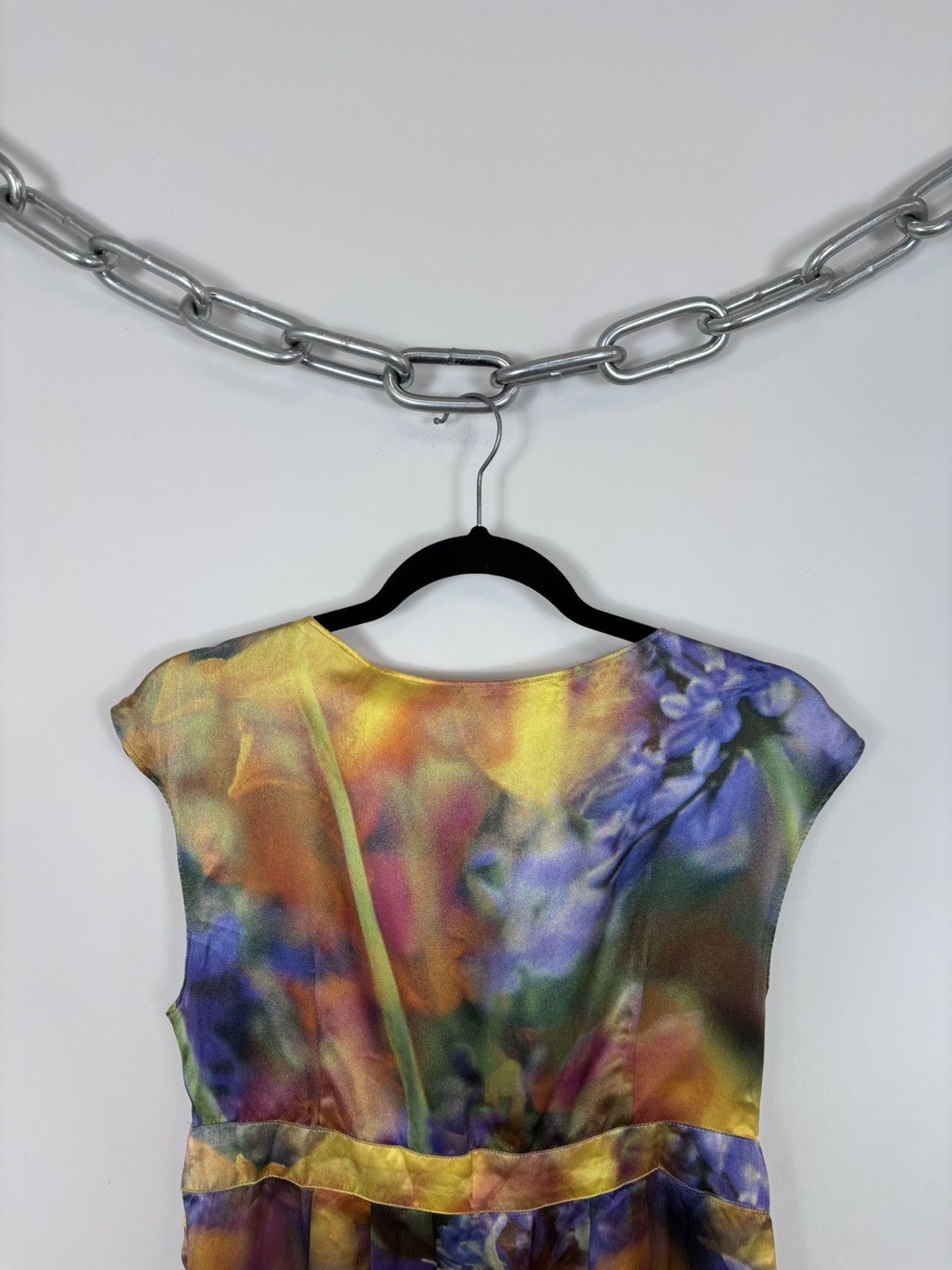 Moschino Moschino Cheap And Chic Women’s Floral Silk Blouse Shirt Size L / US 10 / IT 46 - 15 Thumbnail