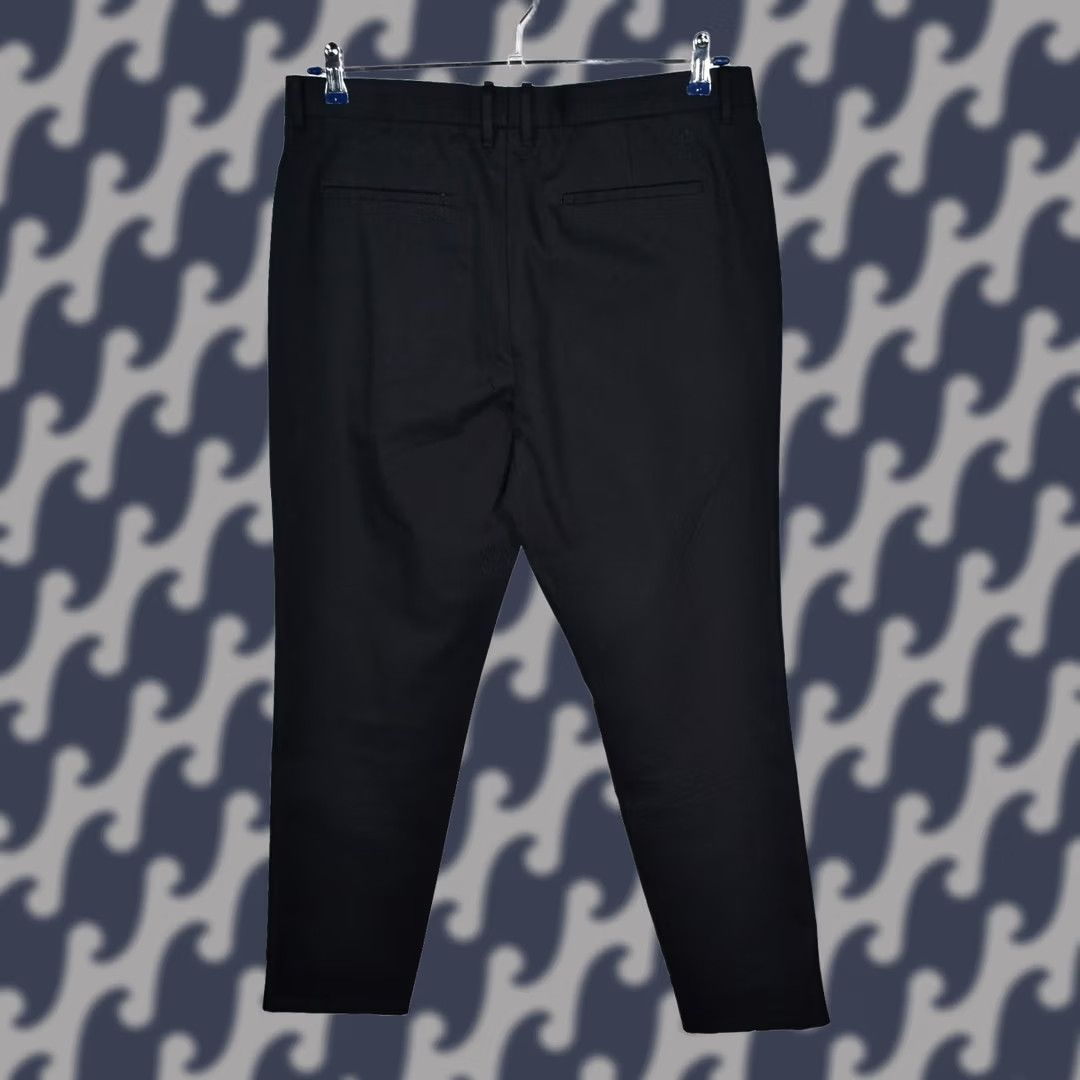 Allsaints AllSaints Tallis Trousers Men's Cropped Slim Fit Wool Blend Black 33 Waist 72cm Inseam 28.35in Front Rise 11.81in Vintage No Casual Pants Size US 33 - 1 Thumbnail