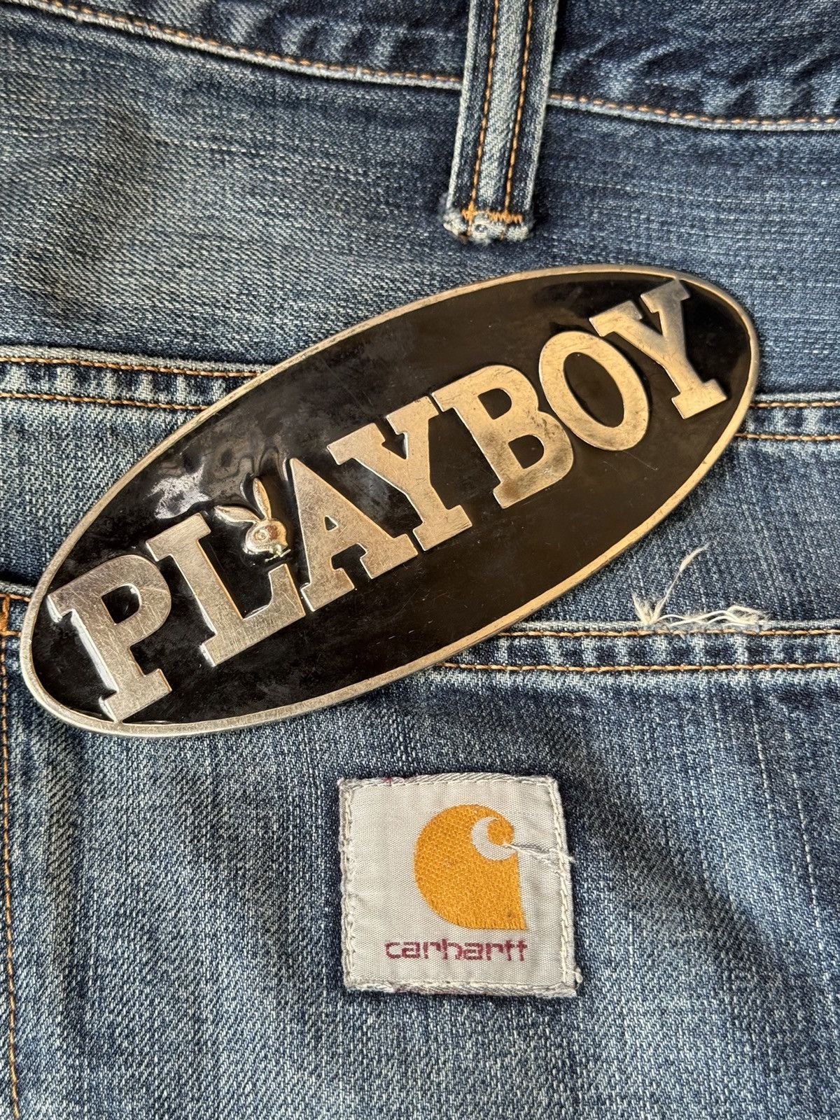Playboy Rare 90s Badge from belt PLAYBOY retro style Size ONE SIZE - 3 Thumbnail