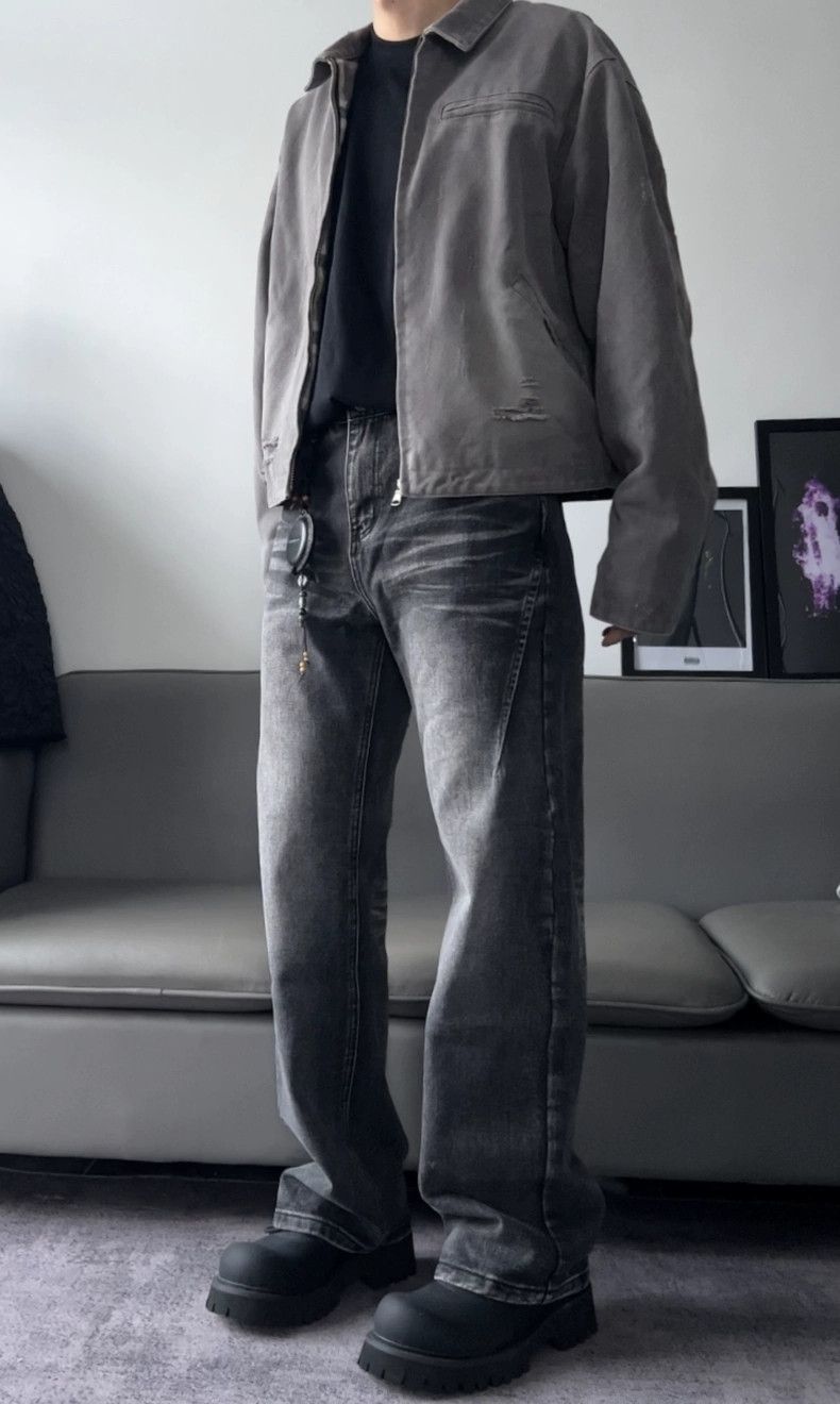 Jean xz y2k baggy loose washed faded yuppie jeans Size US 34 / EU 50 - 3 Thumbnail