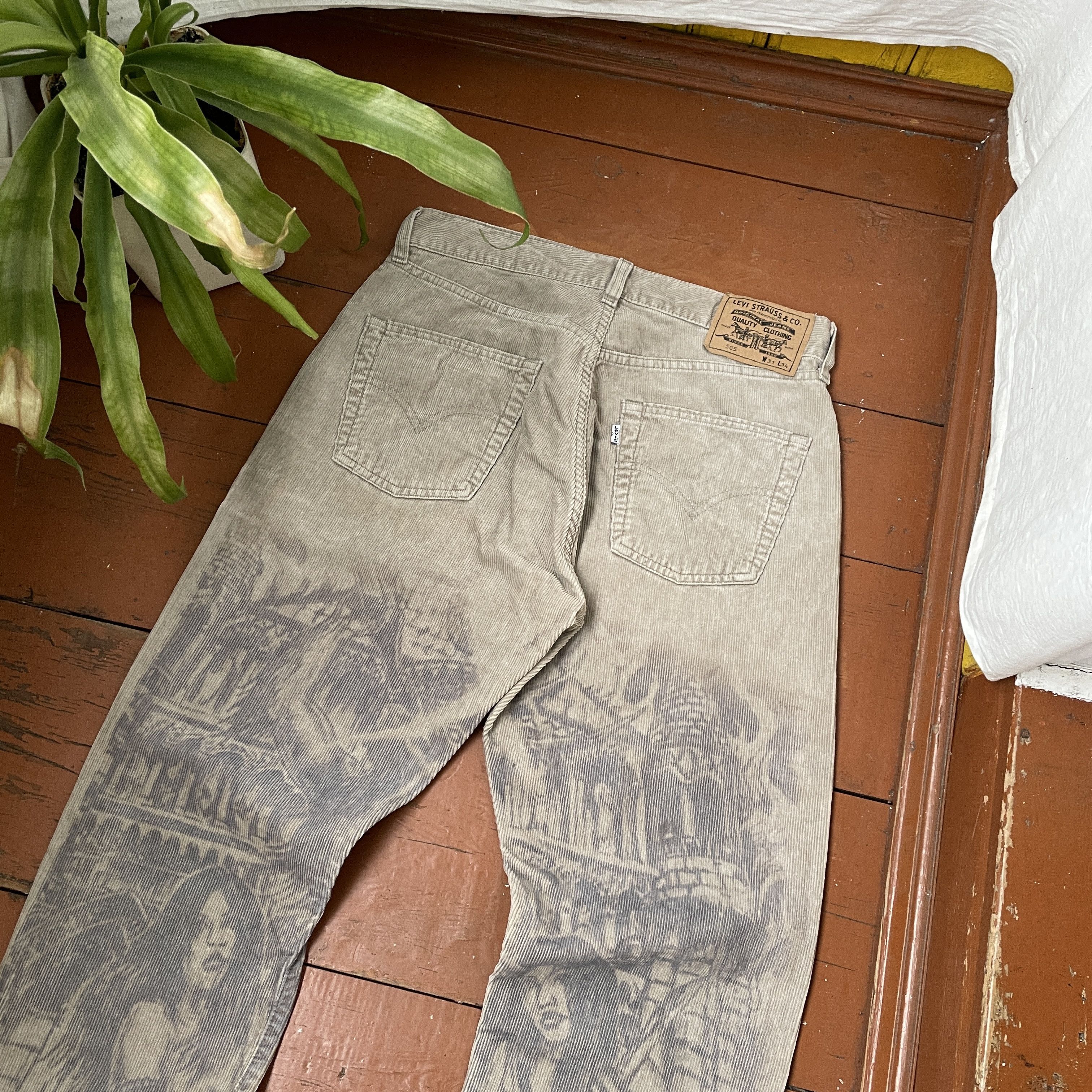 Levi's Custom Levi's Pants art faded y2k opium faded distressed Size US 31 - 5 Thumbnail