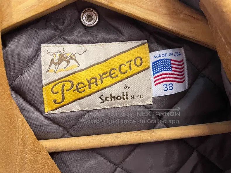 Schott Schott The first year of the suede cowhide biker jacket Size US XS / EU 42 / 0 - 5 Thumbnail