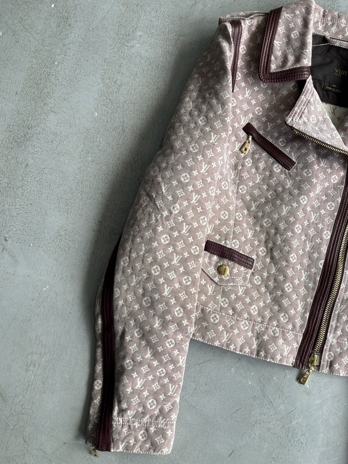 Louis Vuitton Louis Vuitton - Marc Jacobs - Monogram Biker Jacket Size M / US 6-8 / IT 42-44 - 6 Thumbnail