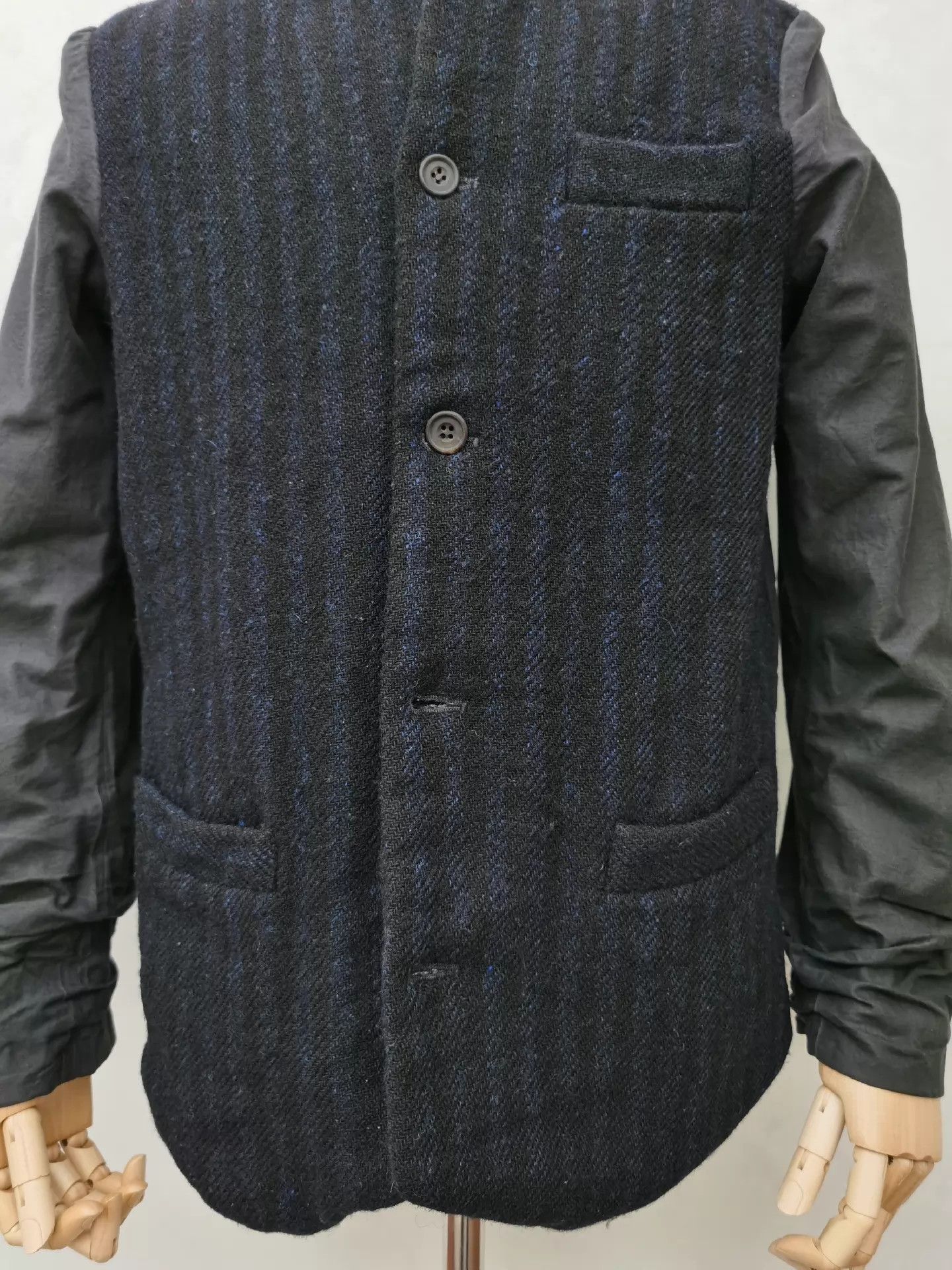 Paul Harnden Shoemakers Paul Harnden Collarless Color Blocked XS Jacket (Hidden) Size US XS / EU 42 / 0 - 2 Thumbnail
