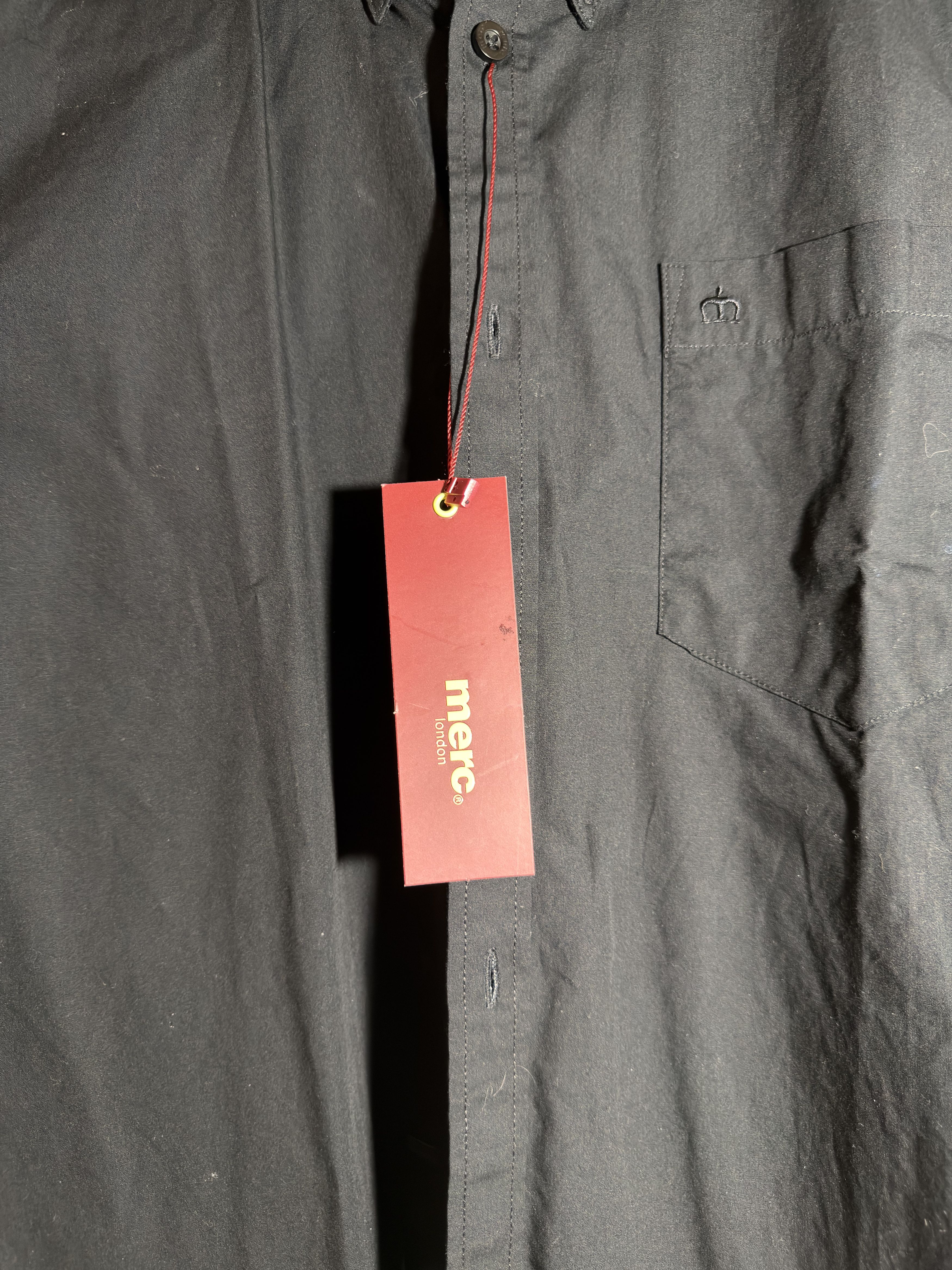 Merc Black Shirt – Merc London (New with Tag) Size 38R - 2 Thumbnail