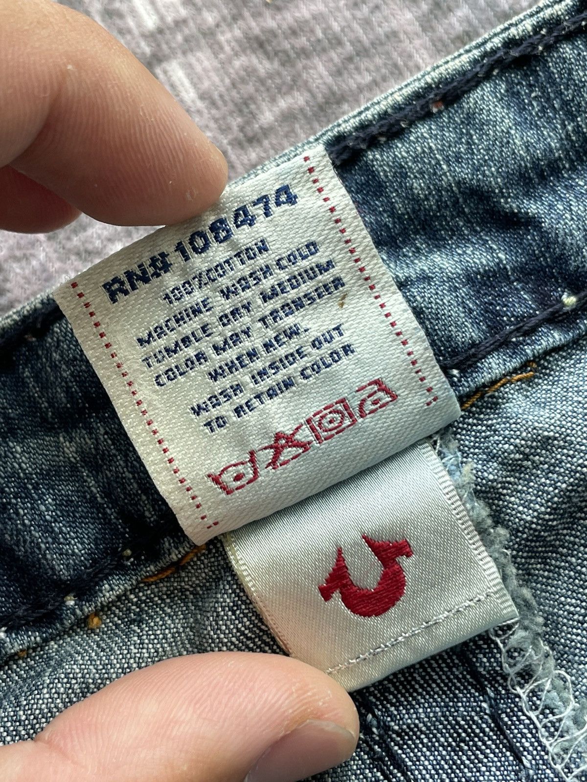 True Religion TRUE RELIGION RICKY SUPER QT MULTI COLOUR DOUBLE STITCH Size US 28 / EU 44 - 6 Thumbnail