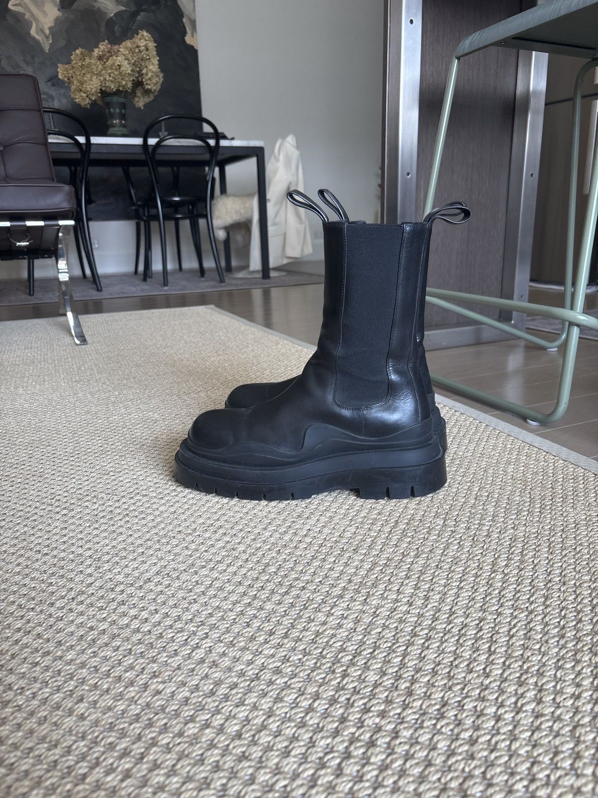 Bottega Veneta Bottega venetta tire high leather boots Size US 10.5 / EU 43-44 - 3 Thumbnail