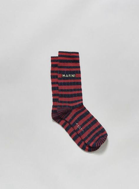 Marni o1w1db11024 Size: OS / Terry Cotton Striped Socks Size ONE SIZE - 1 Preview