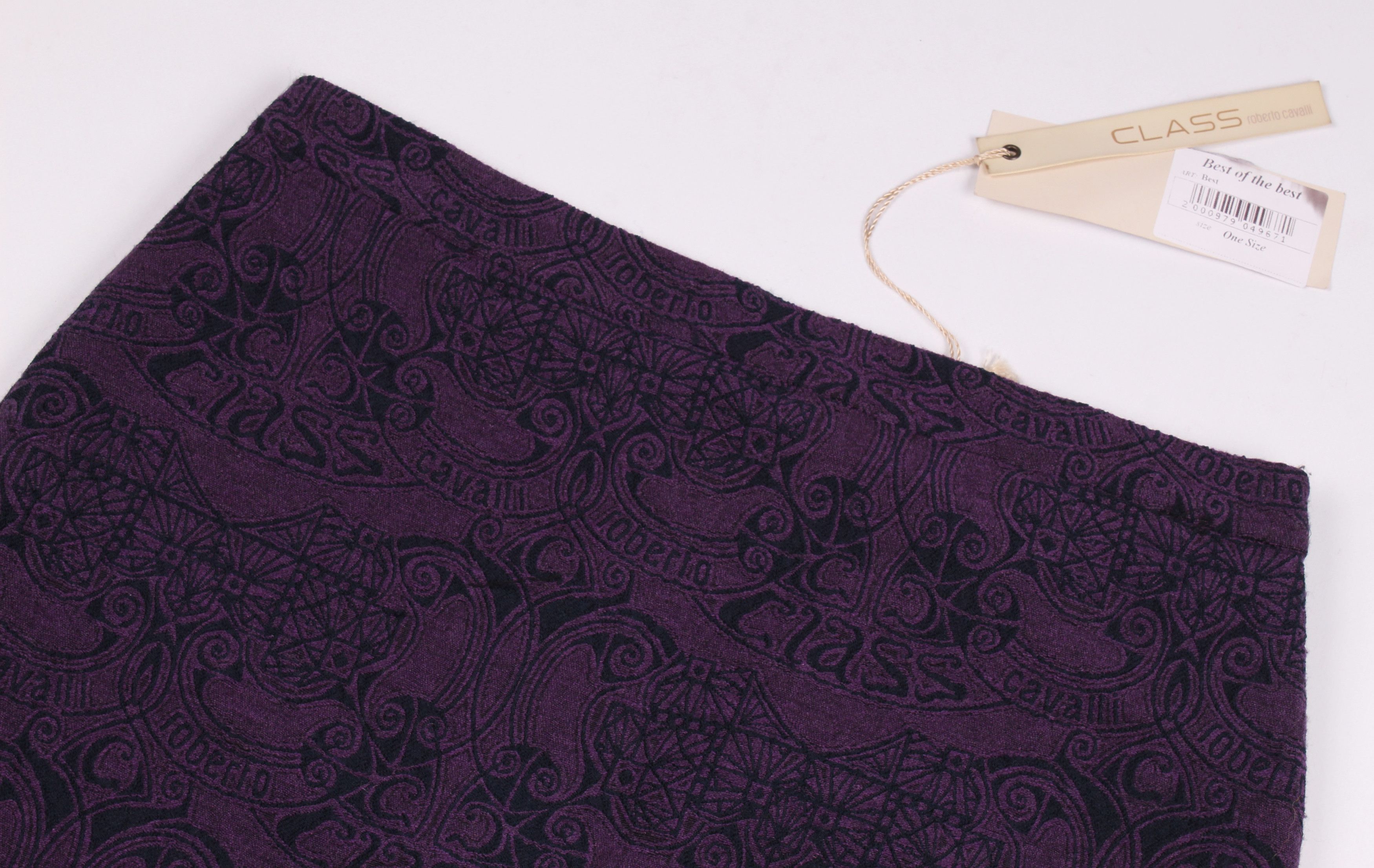 Roberto Cavalli × Vintage Roberto Cavalli Class Vintage Monogram Purple Skirt Size 30" / US 8 / IT 44 - 5 Thumbnail