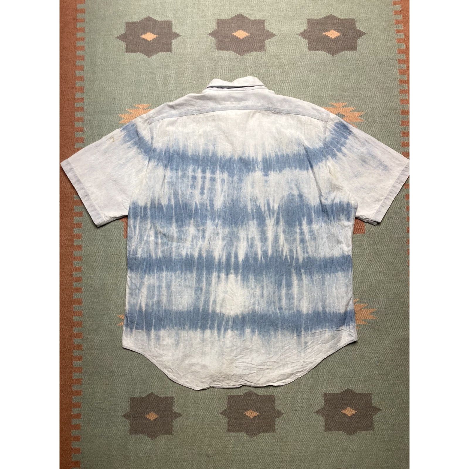 Polo Ralph Lauren VINTAGE Polo Ralph Lauren Workshirt dungaree chambray short sleeve XL Men’s Blue 27.5” pit 33.5” Shirt Mens Size US XL / EU 56 / 4 - 7 Thumbnail