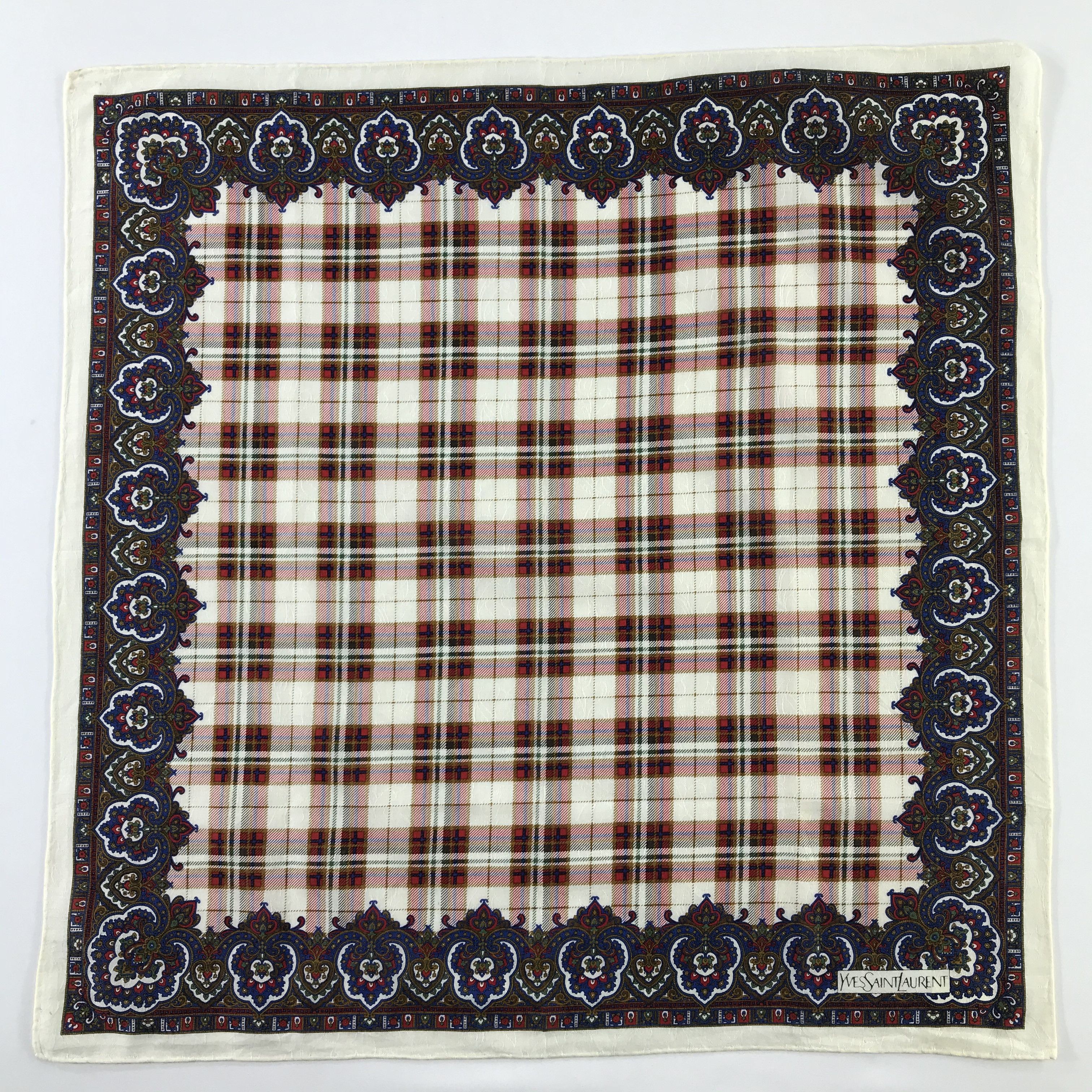 Vintage × Yves Saint Laurent Yves Saint Laurent Bandana / Handkerchief /Neckerchief -S890 Size ONE SIZE - 1 Thumbnail