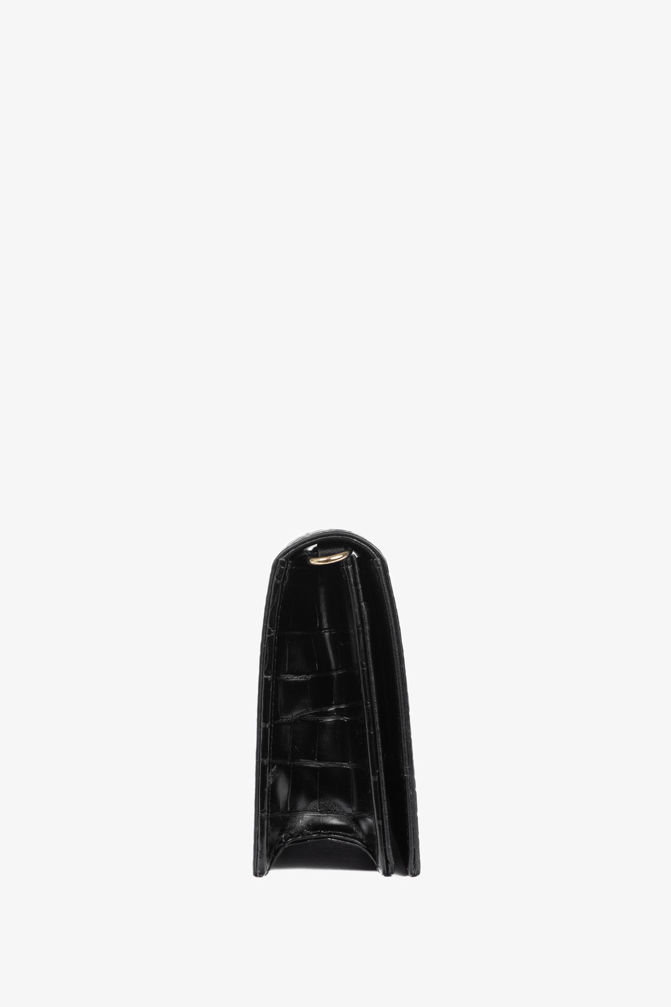 Love Moschino Love Moschino Croc-Embossed Faux-Leather Flap Crossbody Size ONE SIZE - 3 Thumbnail