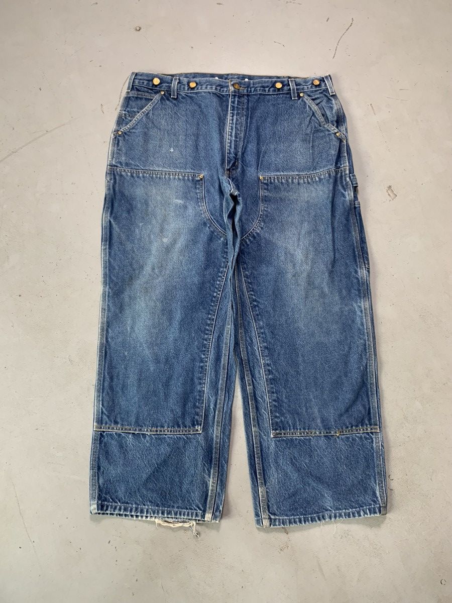 Carhartt Vintage Carhartt B136 dst double knee denim Size US 40 / EU 56 - 1 Thumbnail
