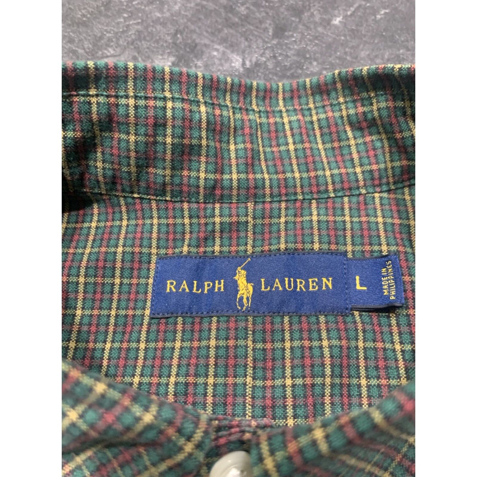 Polo Ralph Lauren Polo Ralph Lauren Plaid Button-Up Shirt Mens Large Green Long Sleeve Casual Cotton Size US L / EU 52-54 / 3 - 5 Thumbnail