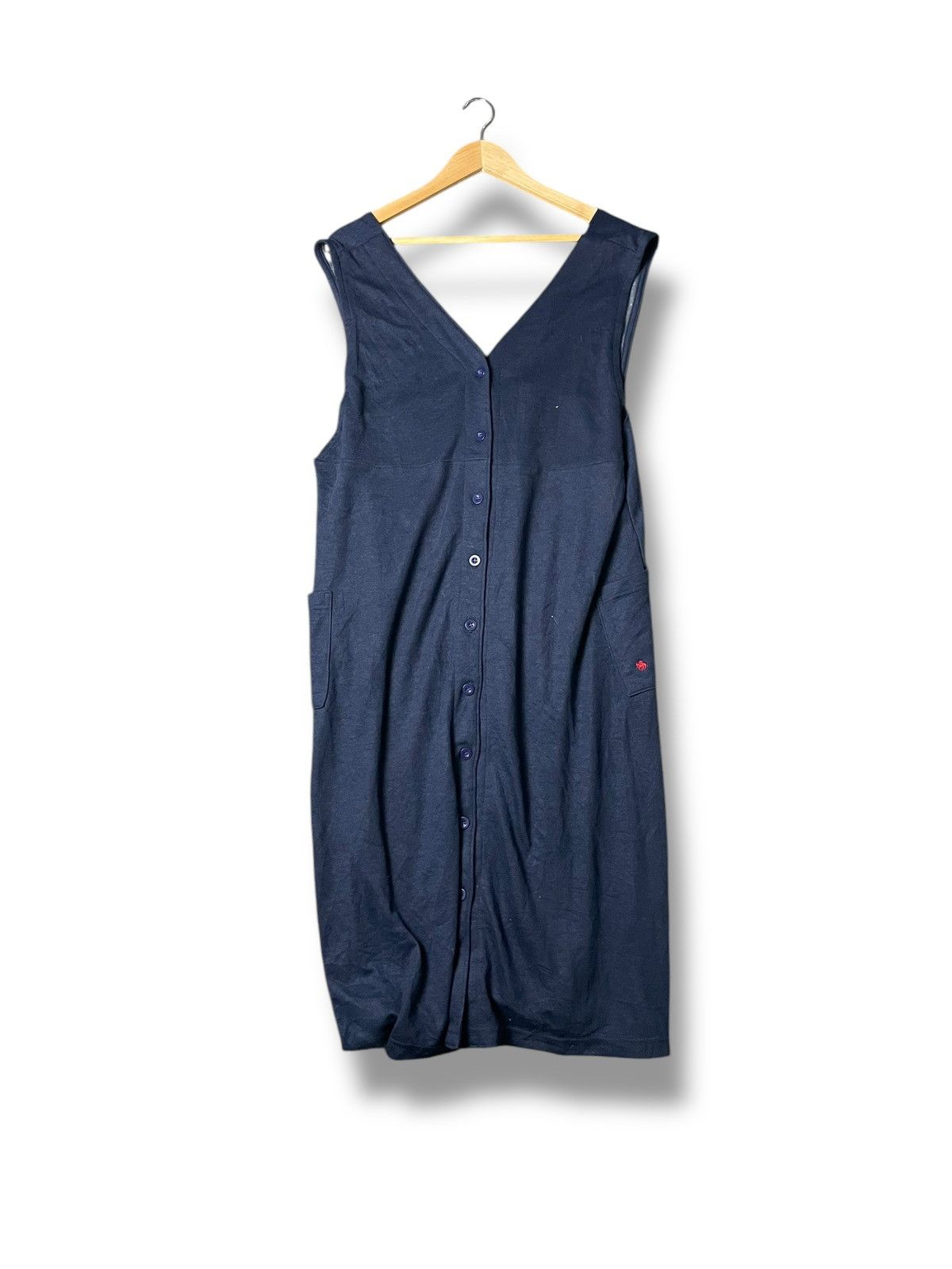 Polo Ralph Lauren × Vintage Polo Home Button Up Sleeveless Dress (52) Size S / US 4 / IT 40 - 1 Thumbnail