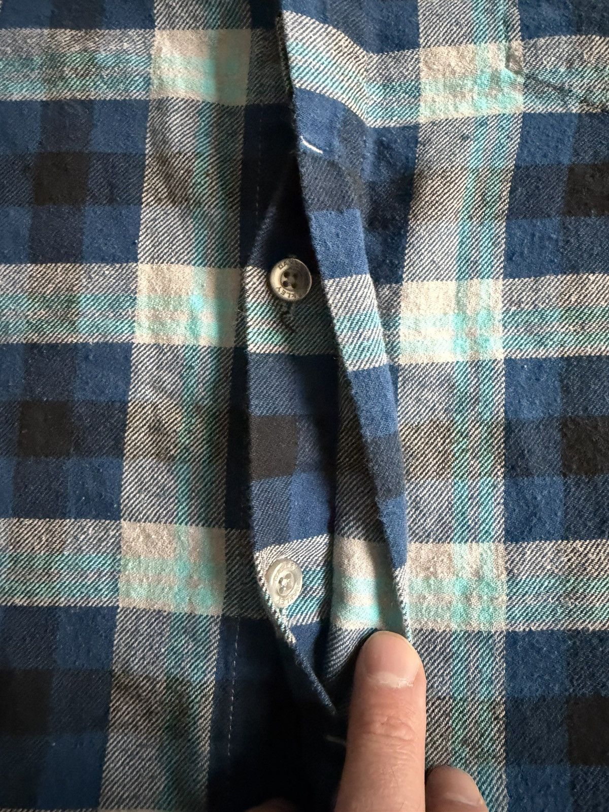 Oakley Oakley Flannel Shirt Blue & Teal Cotton Button Up Outdoor Size US L / EU 52-54 / 3 - 6 Thumbnail