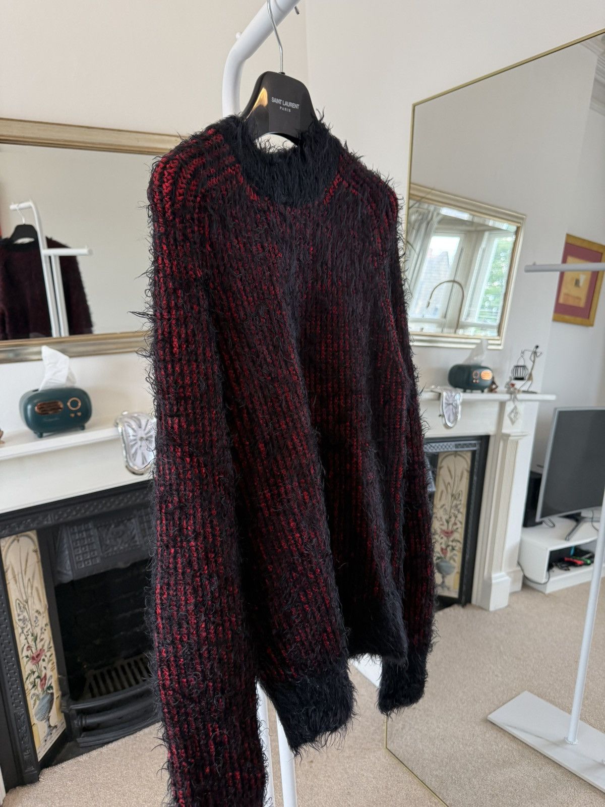 Hedi Slimane × Saint Laurent Paris SS17 Saint Laurent Mohair Relaxed Sweater Size US M / EU 48-50 / 2 - 3 Thumbnail