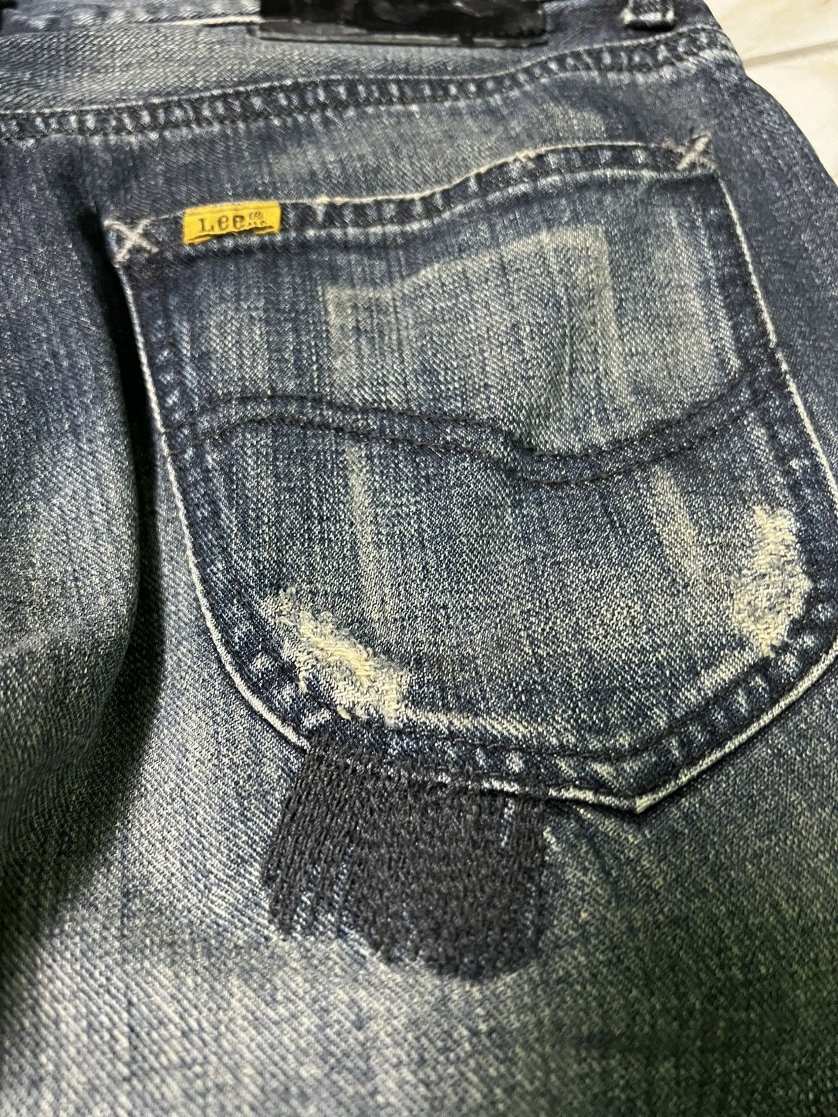 If Six Was Nine × Lee 💥FLARE💥VINTAGE LEE RIDER WASHED DISTRESS JEAN JAPAN Size US 33 - 19 Thumbnail