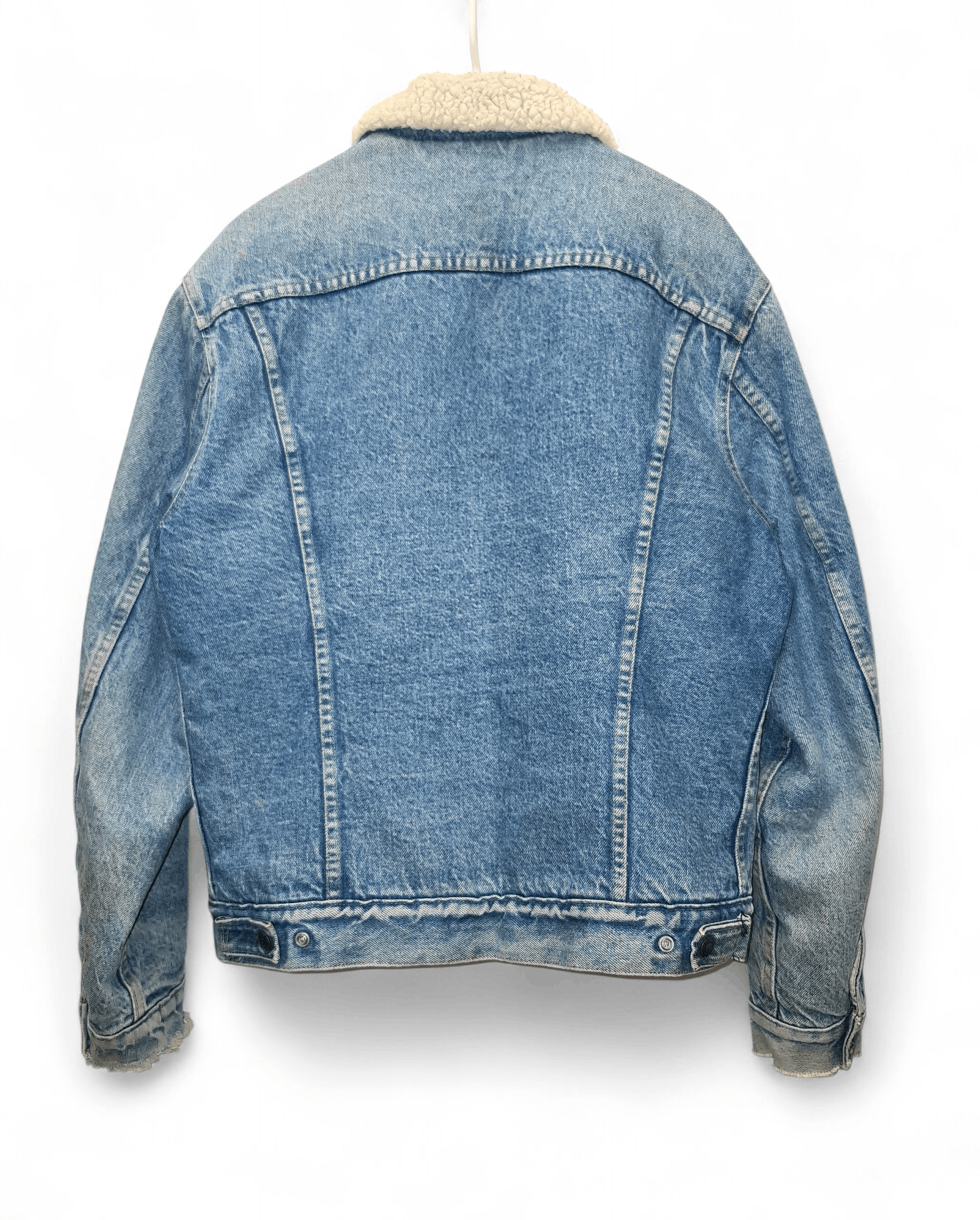 Levi's Vintage Clothing 90s RARE VINTAGE LEVIS SHERPA TRUCKER JACKET made in USA Size US L / EU 52-54 / 3 - 8 Thumbnail