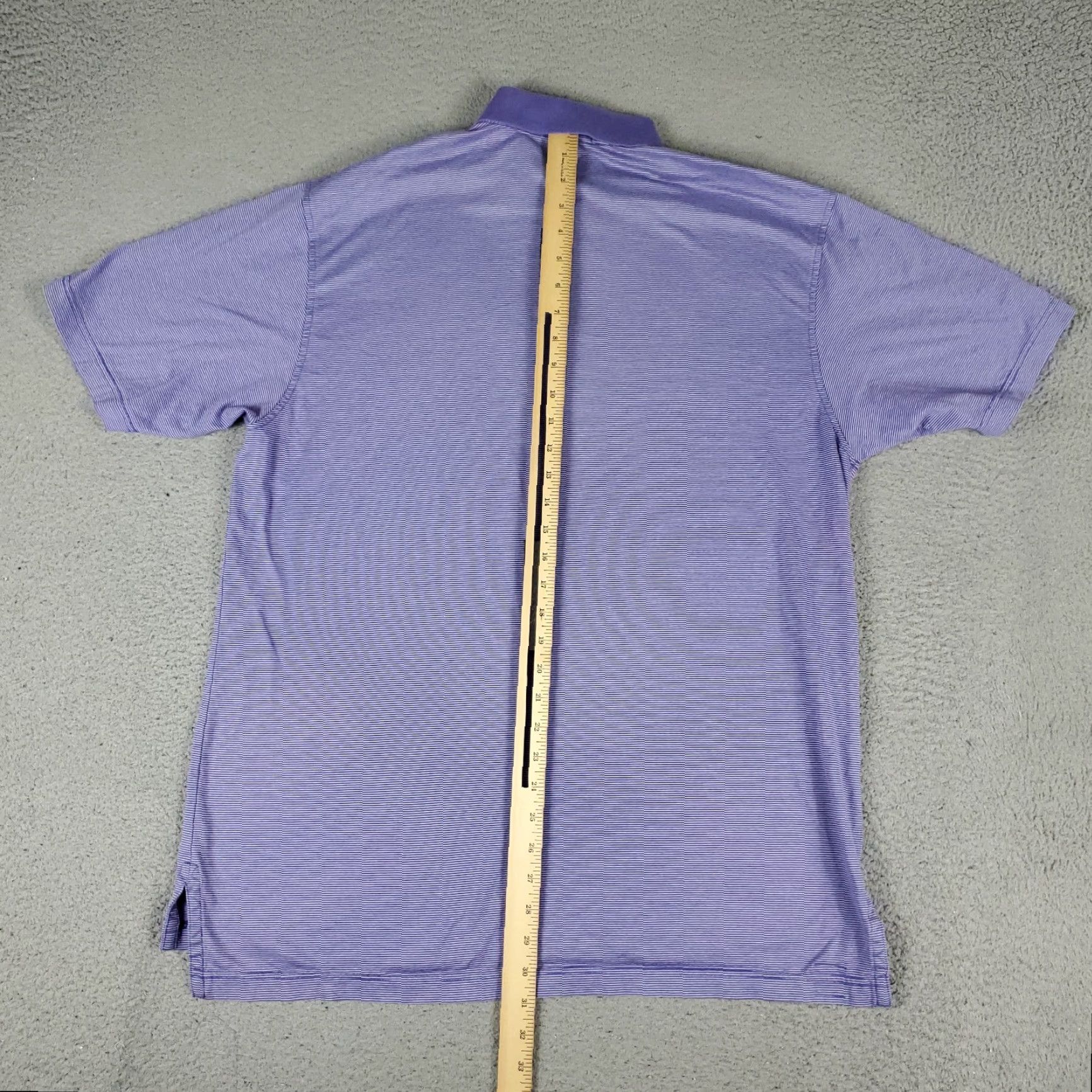 Peter Millar Peter Millar Polo Shirt Mens Size Large Purple Striped Cotton Golf Short Sleeve* Size US L / EU 52-54 / 3 - 4 Thumbnail