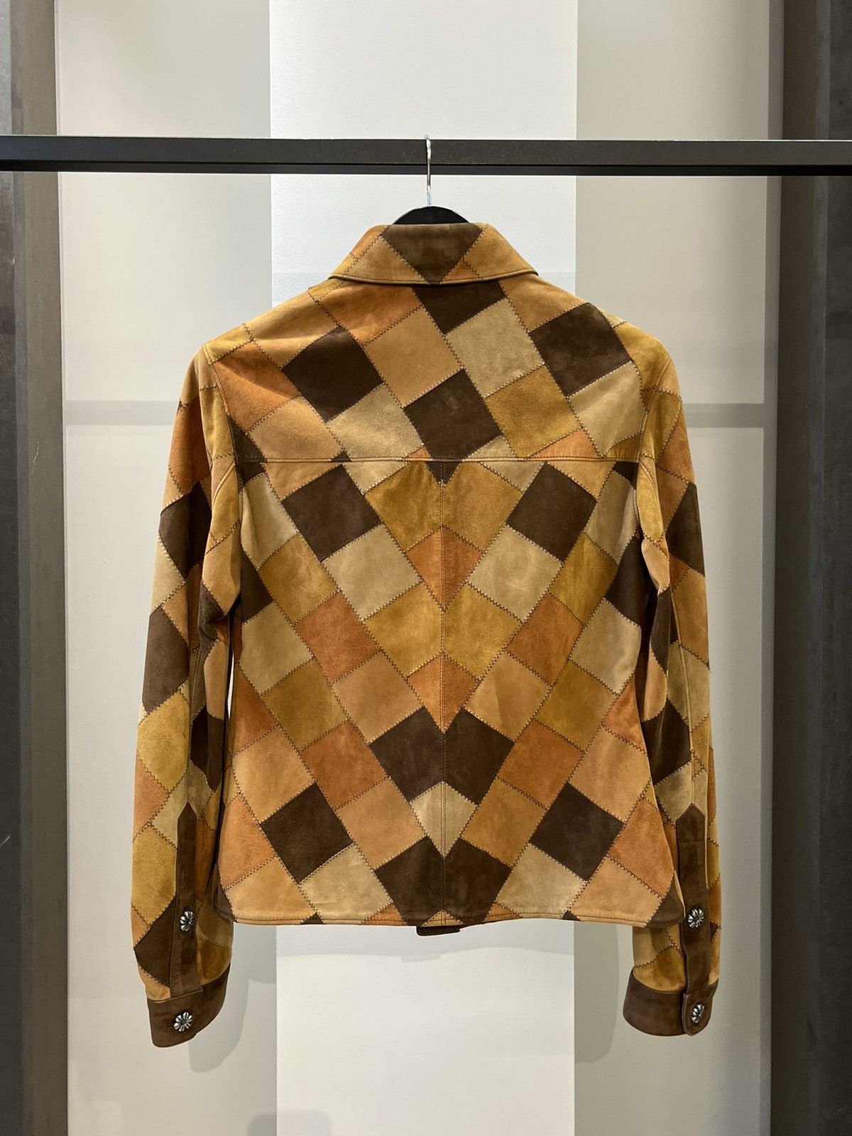 Saint Laurent Paris Saint Laurent Paris Quilted Patchwork Leather Shirt Jacket Size US S / EU 44-46 / 1 - 2 Thumbnail