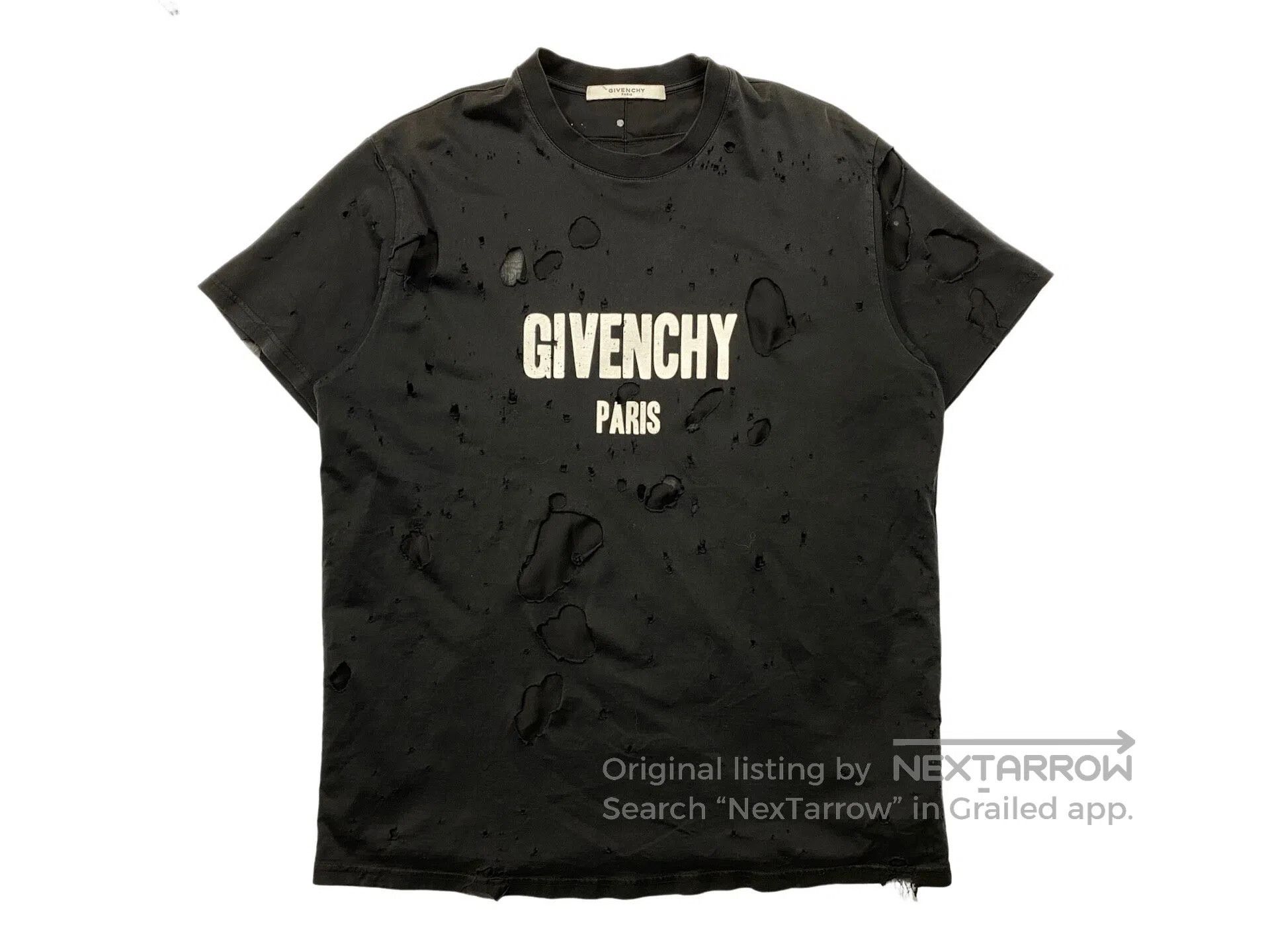 Givenchy Givenchy Classic Big Ripped Short Sleeve Size US S / EU 44-46 / 1 - 1 Thumbnail