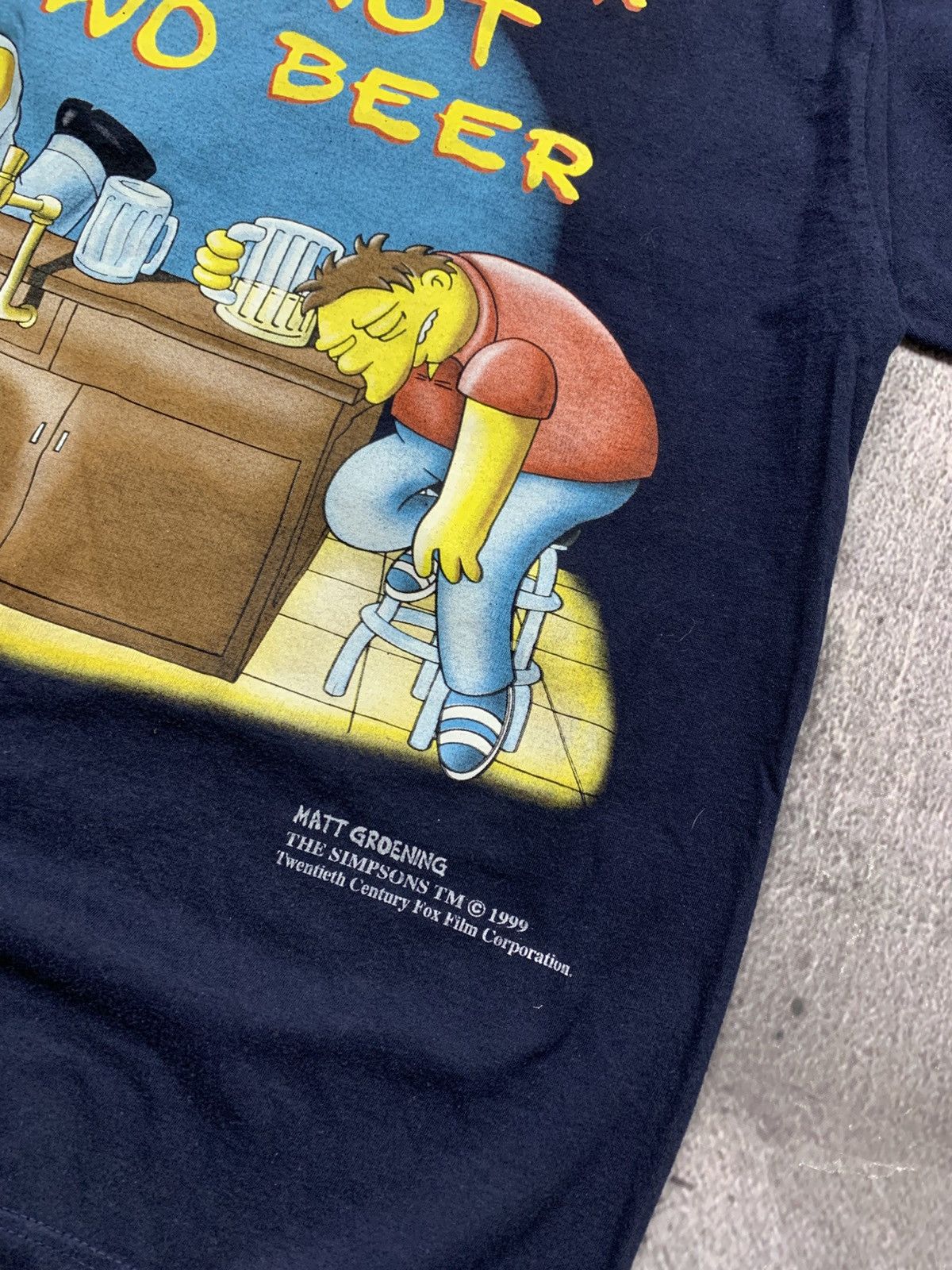 Designer × The Simpsons × Vintage The Simpsons Tee Vintage Merch 90x Beer Logo Y2k Gomer Style Size US M / EU 48-50 / 2 - 3 Thumbnail