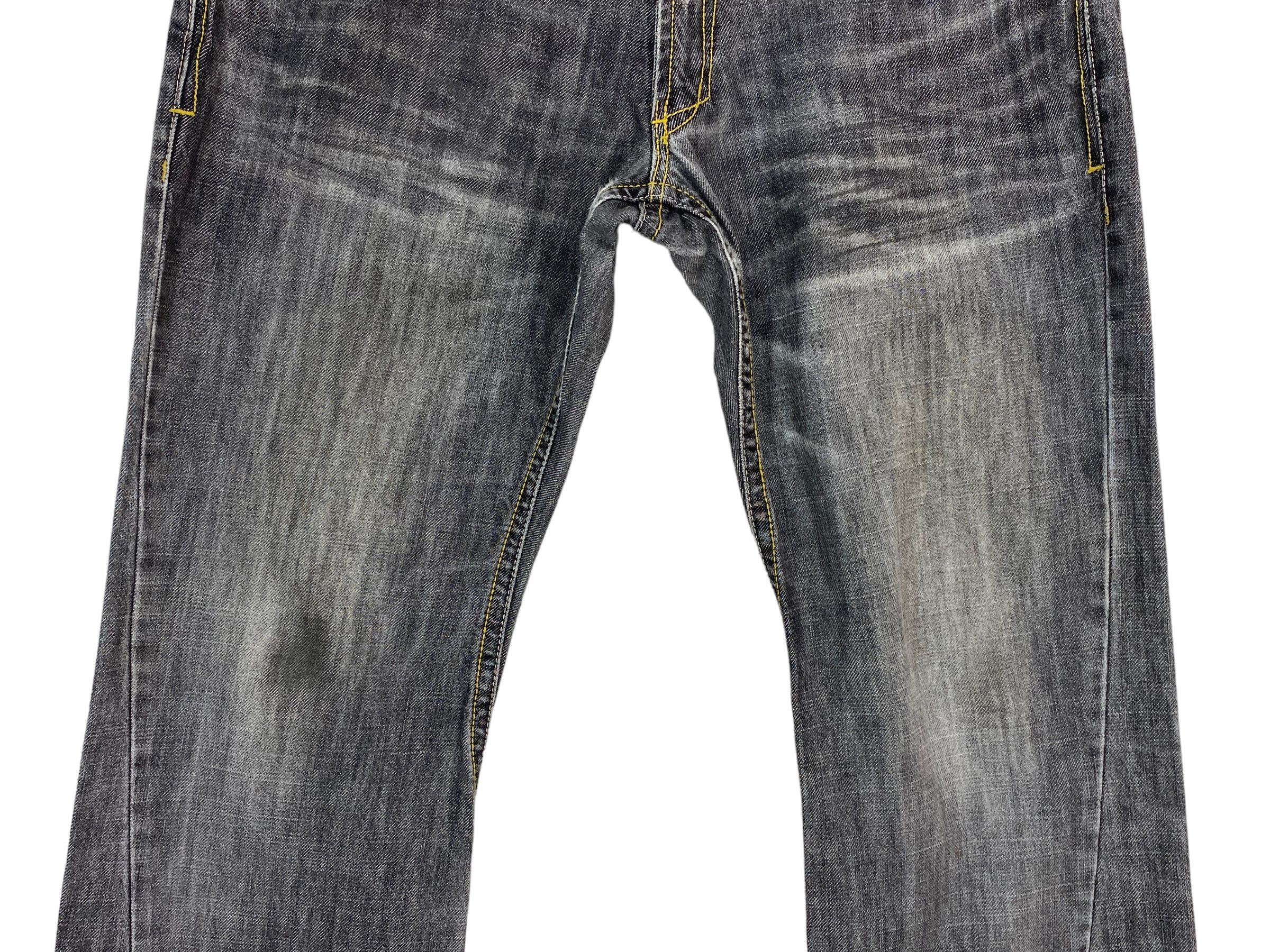 Japanese Brand Comme Ca Du Mode Jeans Twisted Seam Flare Jeans Size 34" / US 12 / IT 48 - 4 Thumbnail