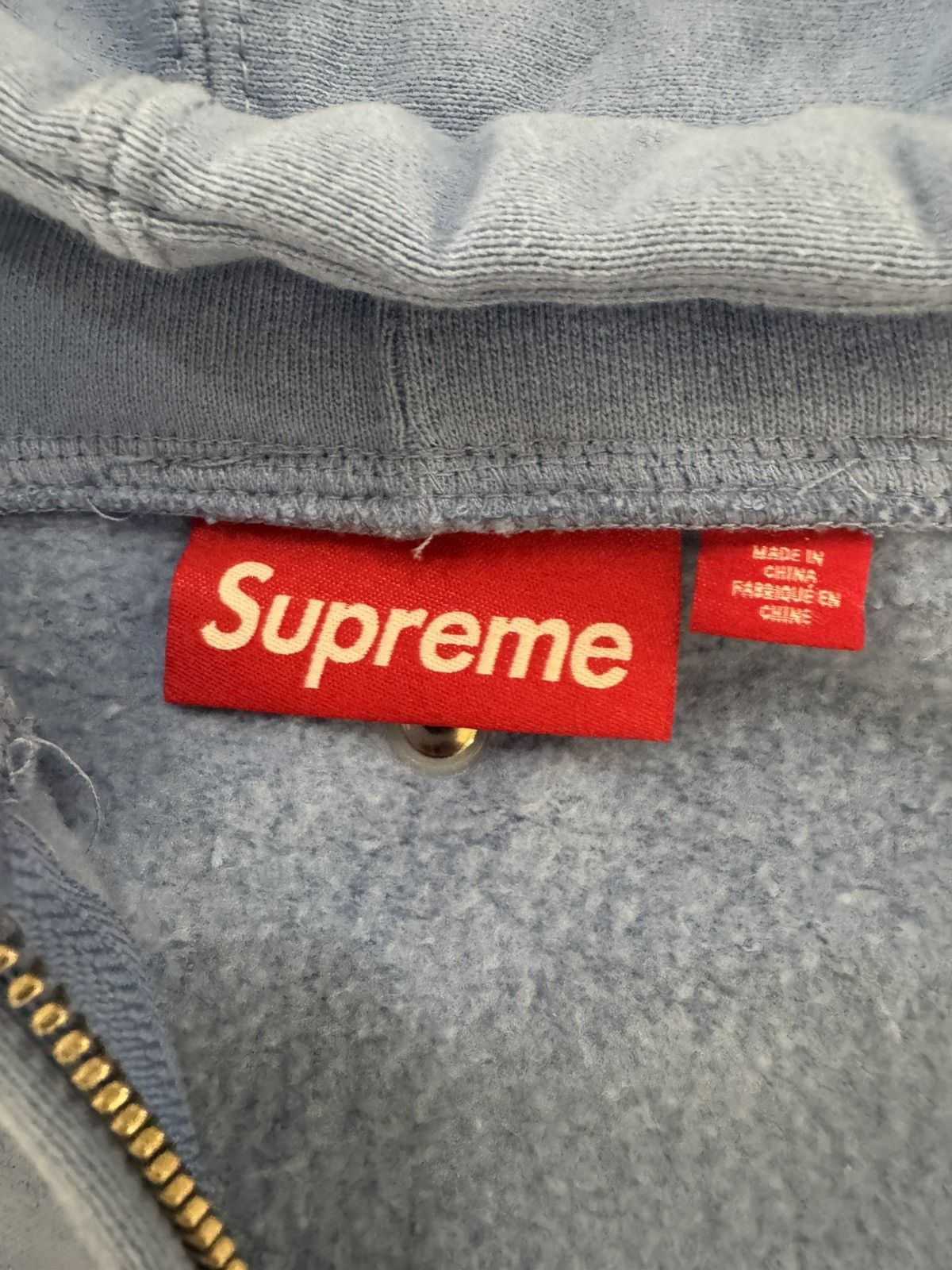 Supreme Supreme b.b. Simon Zip Up Hoodie Blue Sz S SS25 Used Size US S / EU 44-46 / 1 - 7 Thumbnail