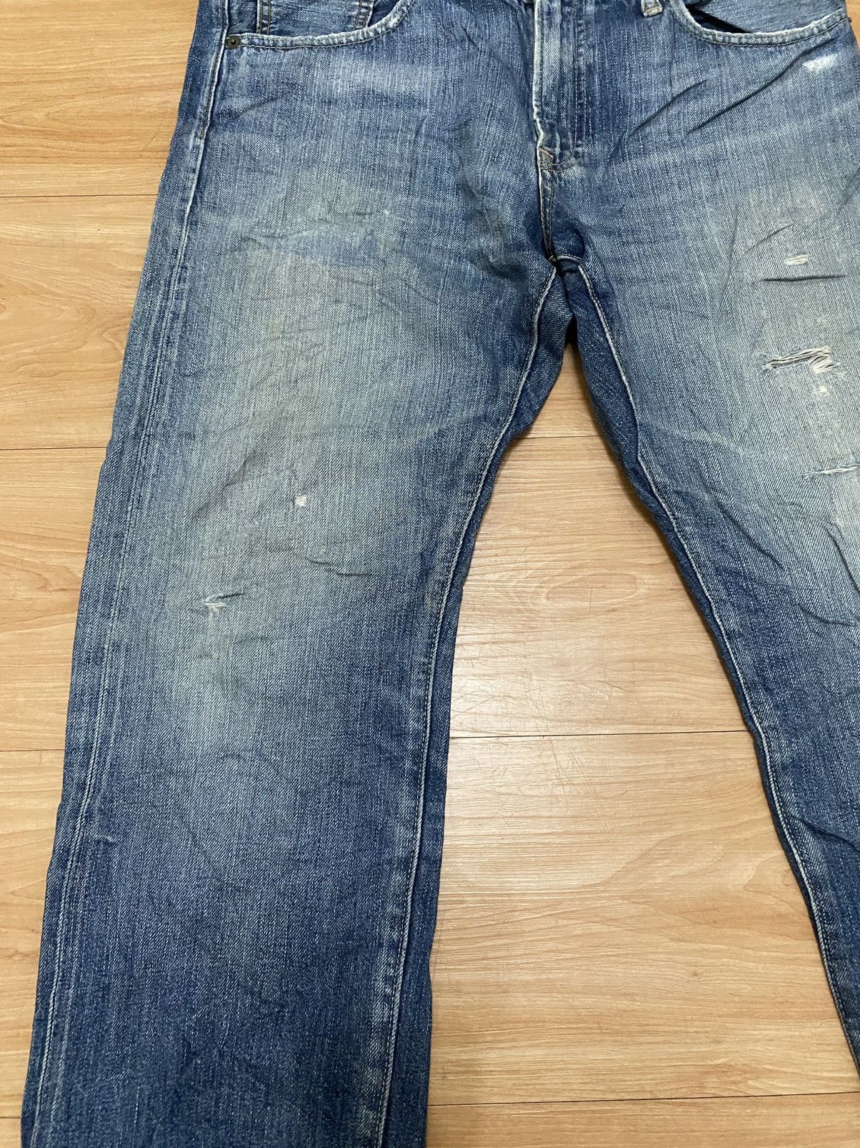 Japanese Brand × Uniqlo Vintage uniqlo selvedge distressed denim Size US 36 / EU 52 - 6 Thumbnail
