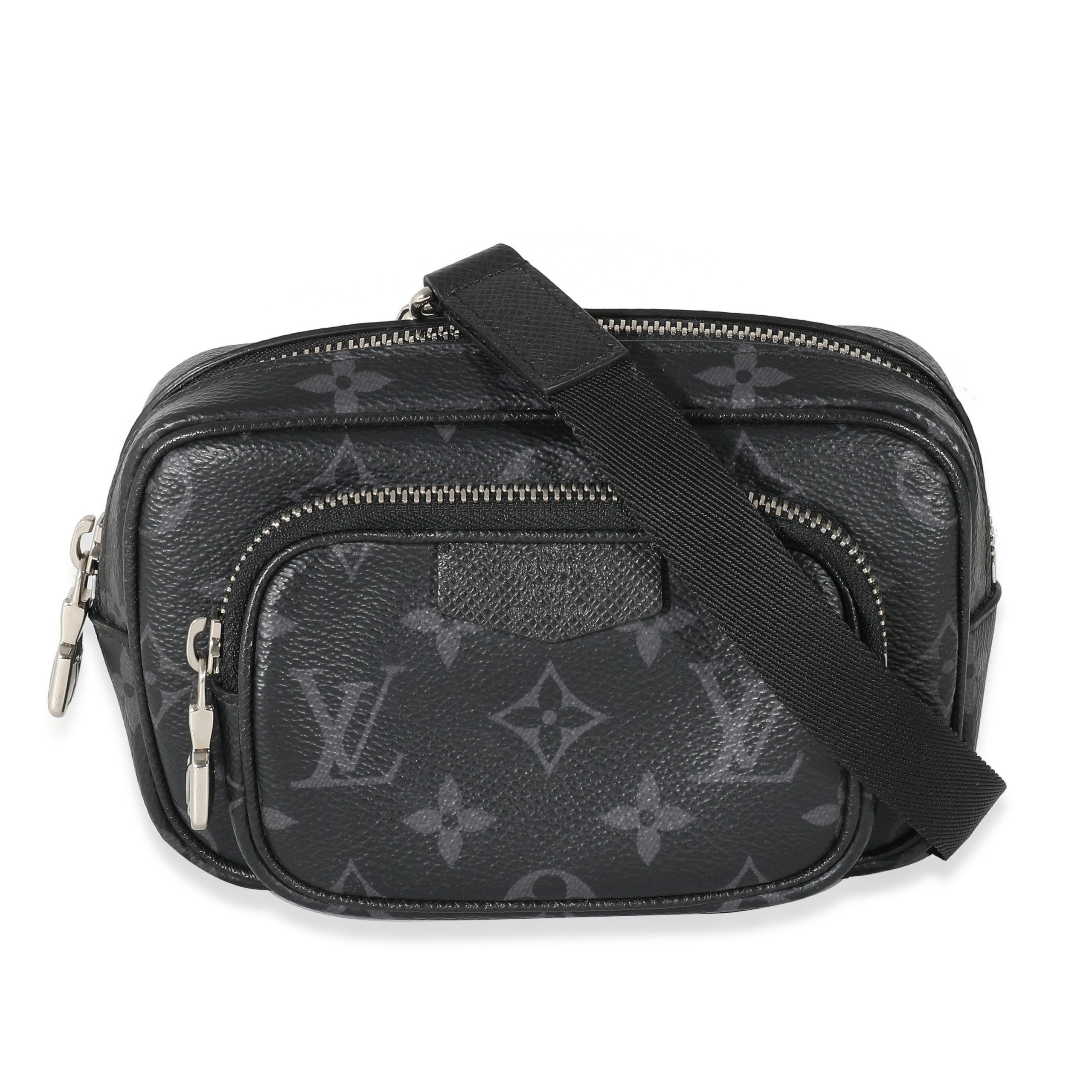 image of Louis Vuitton Black Monogram Taigarama Outdoor Pouch, Women's