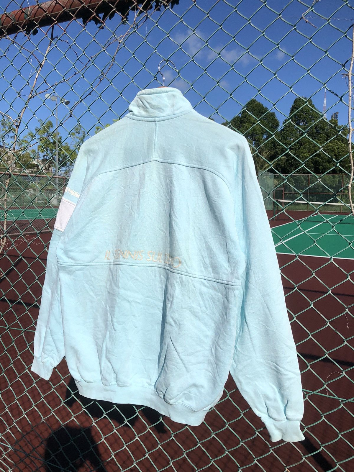 Ellesse × Japanese Brand × Vintage Vintage Ellesse Il Tennis Sul Serio 1/4 zipper Sweatshirt Size US L / EU 52-54 / 3 - 11 Thumbnail