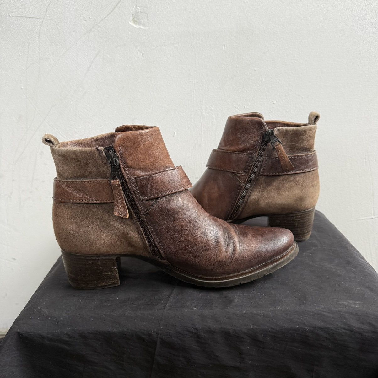 Guidi Mjus Avant Garde Brown Leather Ankle Boots Size US 10 / IT 40 - 7 Thumbnail