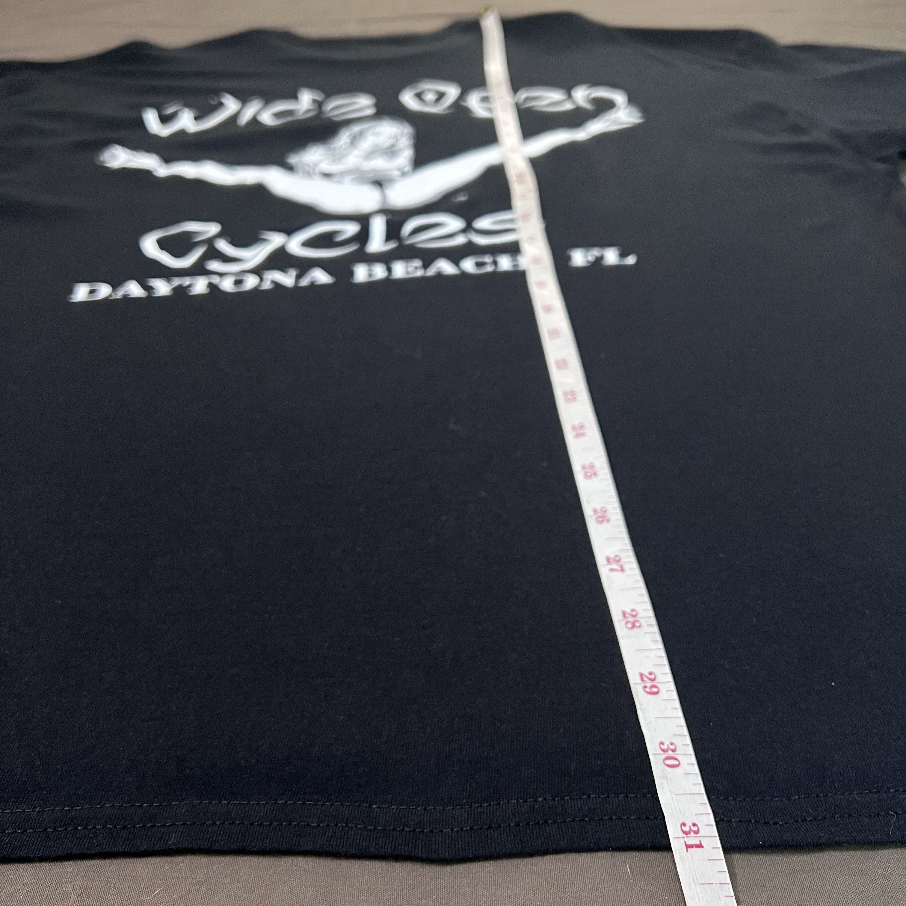 Vintage Vintage Y2K Wide Open Cycles Sexy Stripper Biker Promo Tee Size US XXL / EU 58 / 5 - 7 Thumbnail