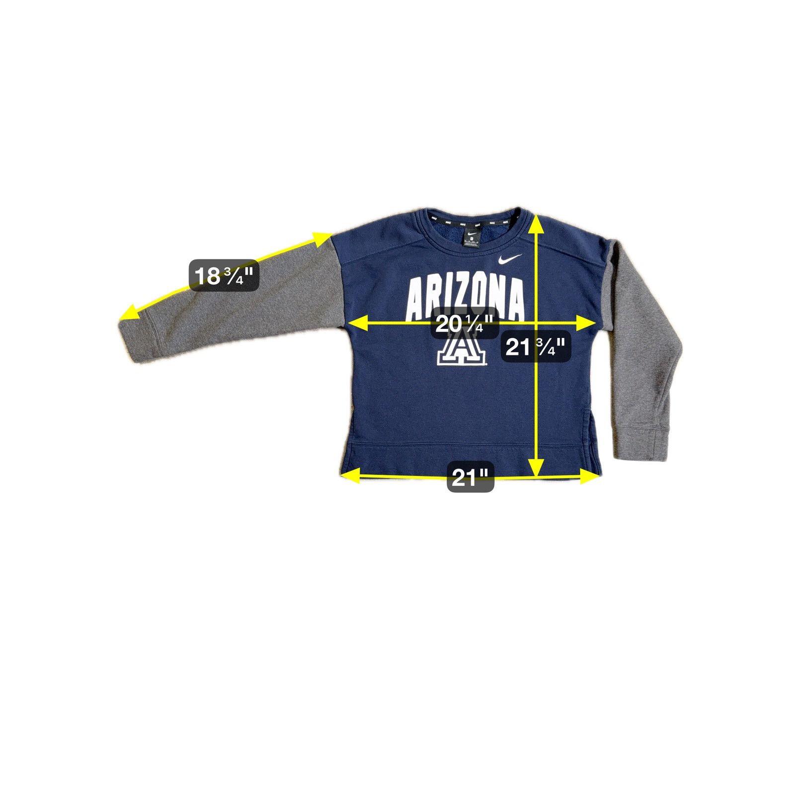 Nike Nike Arizona Wildcats Sweatshirt Crewneck XS Colorblock Logo Size US XS / EU 42 / 0 - 6 Thumbnail