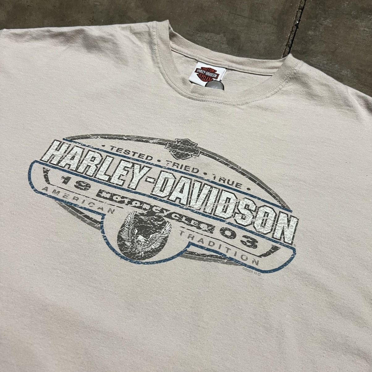 Harley Davidson Vintage Harley Davidson Austin Texas Biker Motorcycle Tshirt Size US XL / EU 56 / 4 - 7 Thumbnail