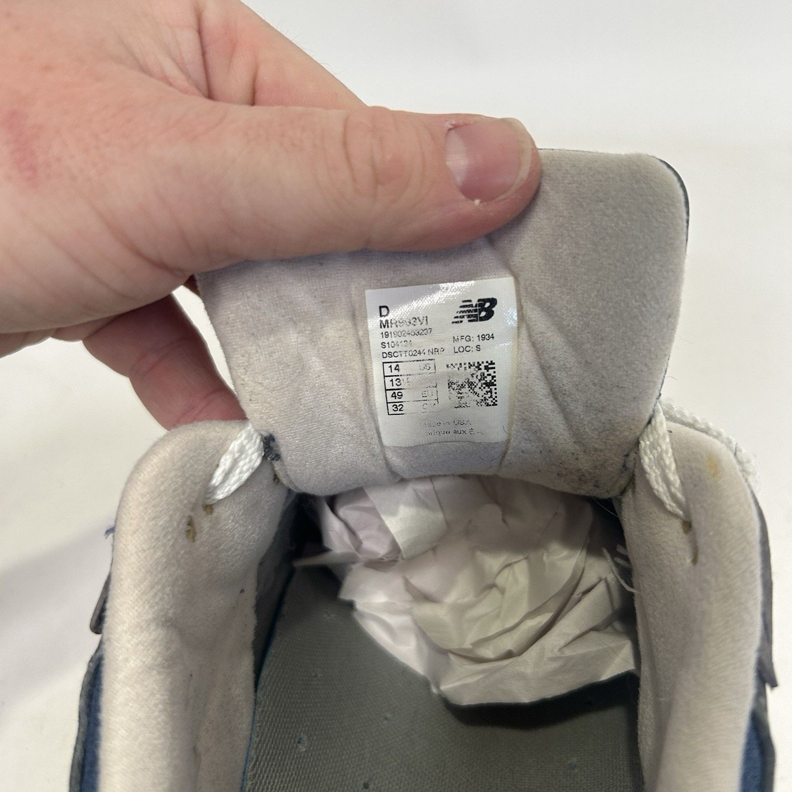 New Balance New Balance 993 Running Shoes “Blue Gray” MR993Vl Size US 14 / EU 47 - 7 Thumbnail
