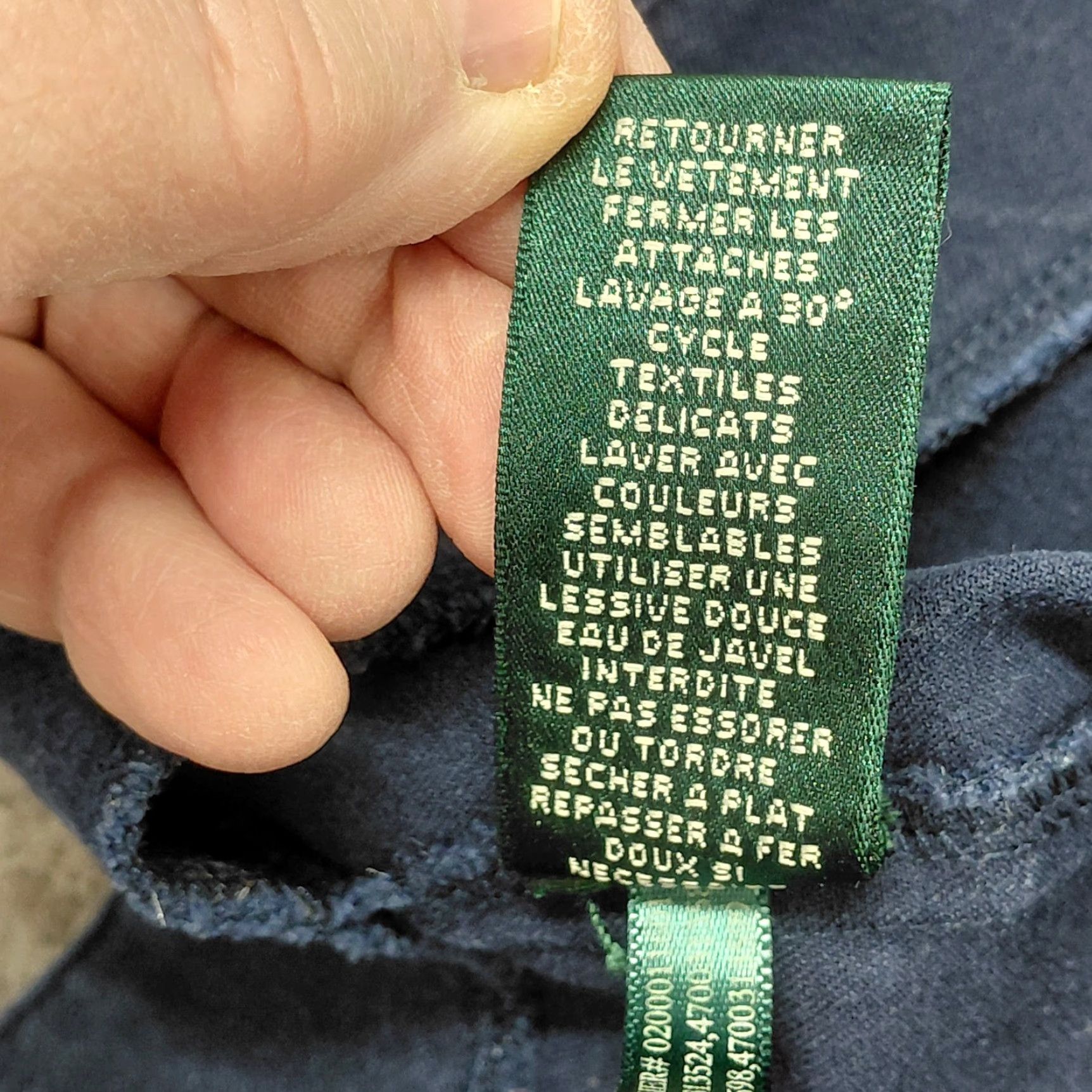 Ralph Lauren Lauren Ralph Lauren Pants Womens 12 Blue Slim Fit Pull On Stretch Leggings Tapered Leg City Preppy Casual Dressy Knit Cotton Elastane Viscose Size 34" / US 12 / IT 48 - 5 Thumbnail