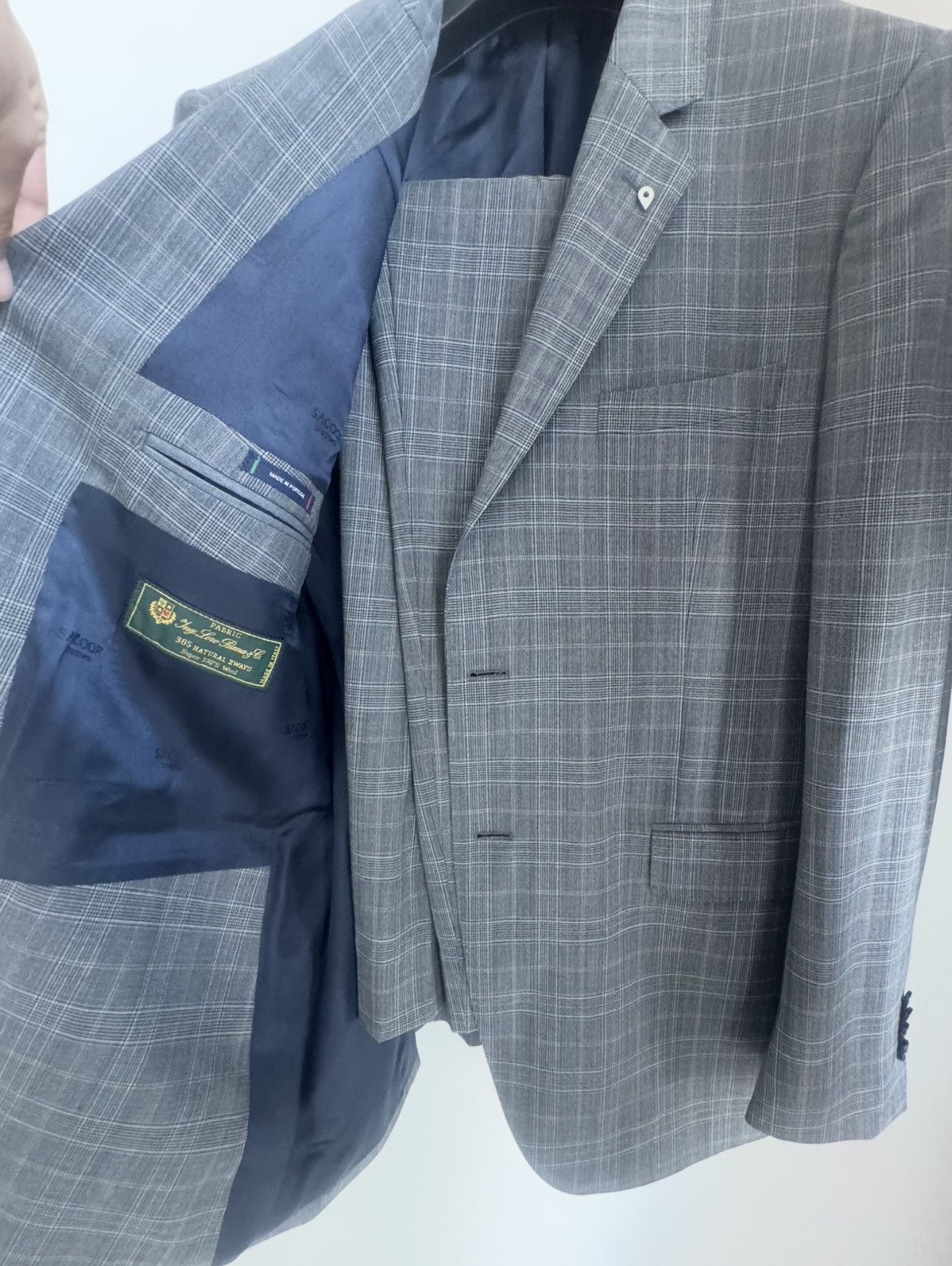Loro Piana Loro Piana Abito Cerimonia Grigio IT54 Size 54R - 2 Thumbnail